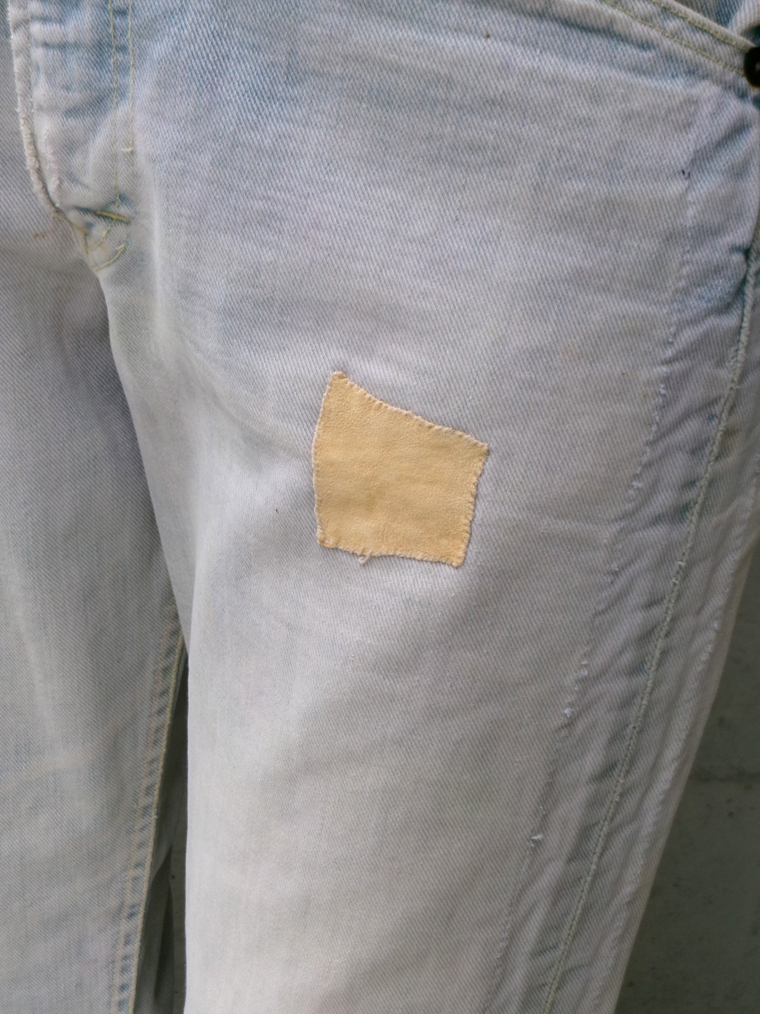 70s Lee custom made slit denim pants　