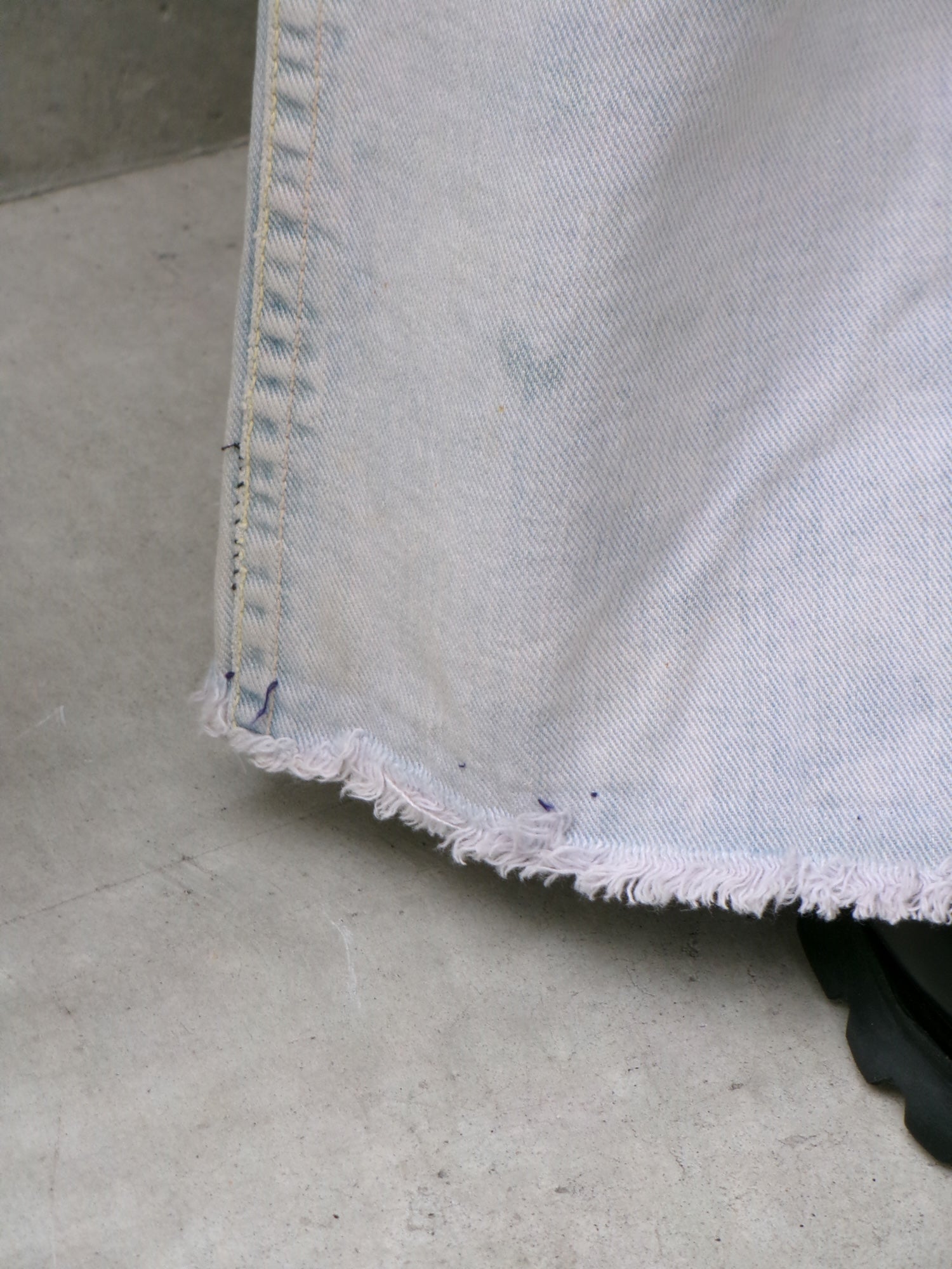 70s Lee custom made slit denim pants　