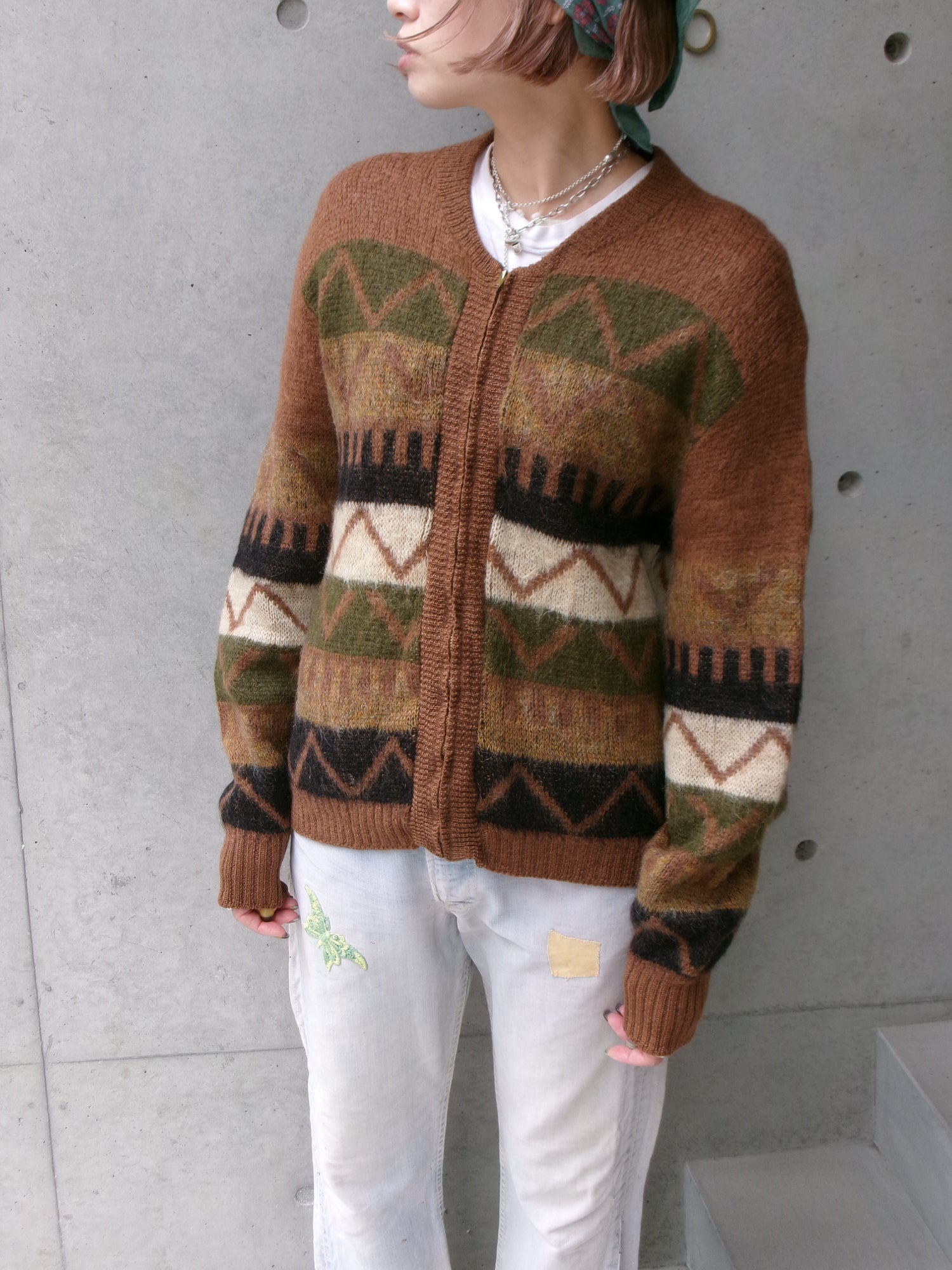 70s Lee custom made slit denim pants　