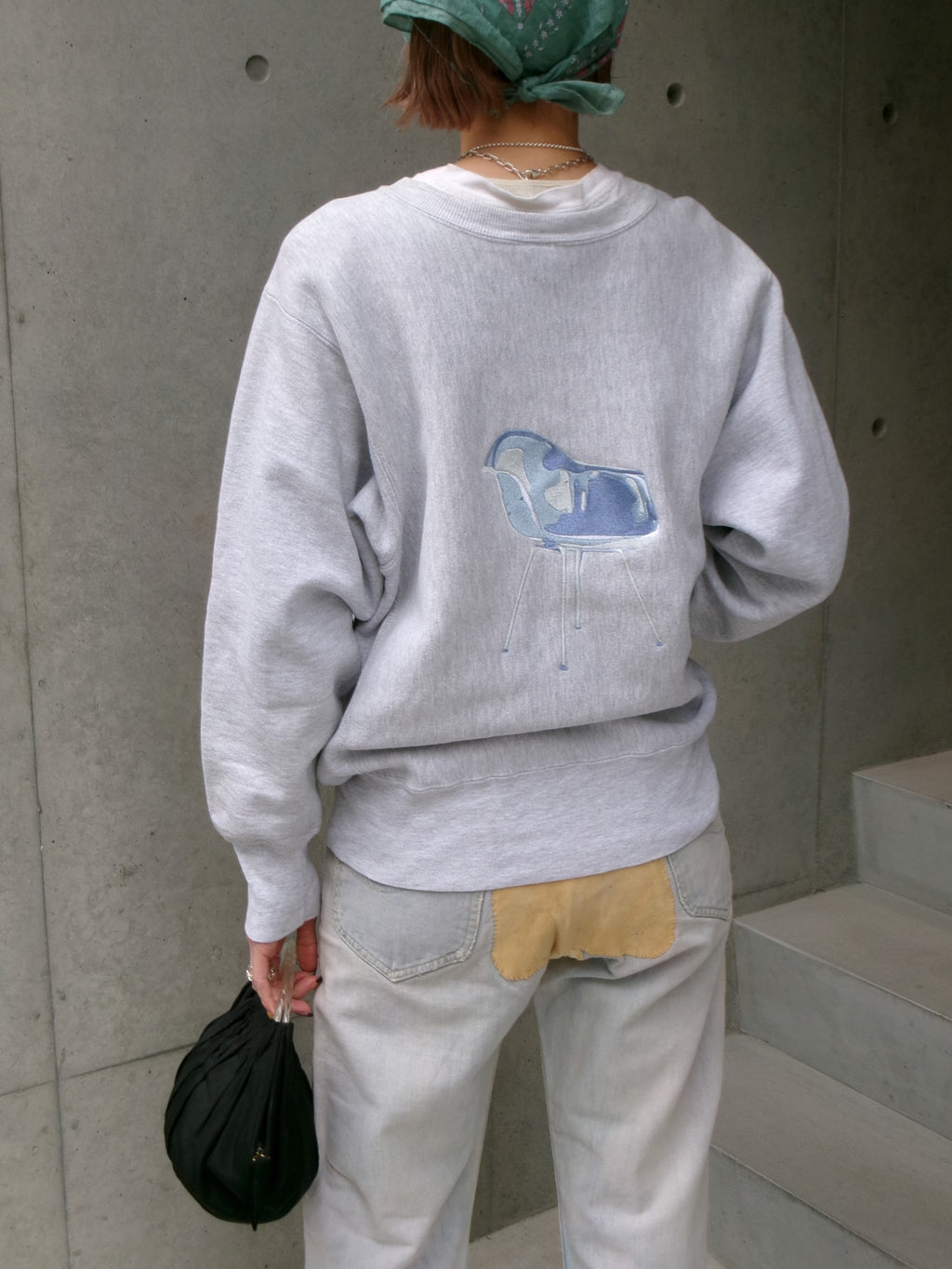90s champion reverse weave embroidery Ray Eames