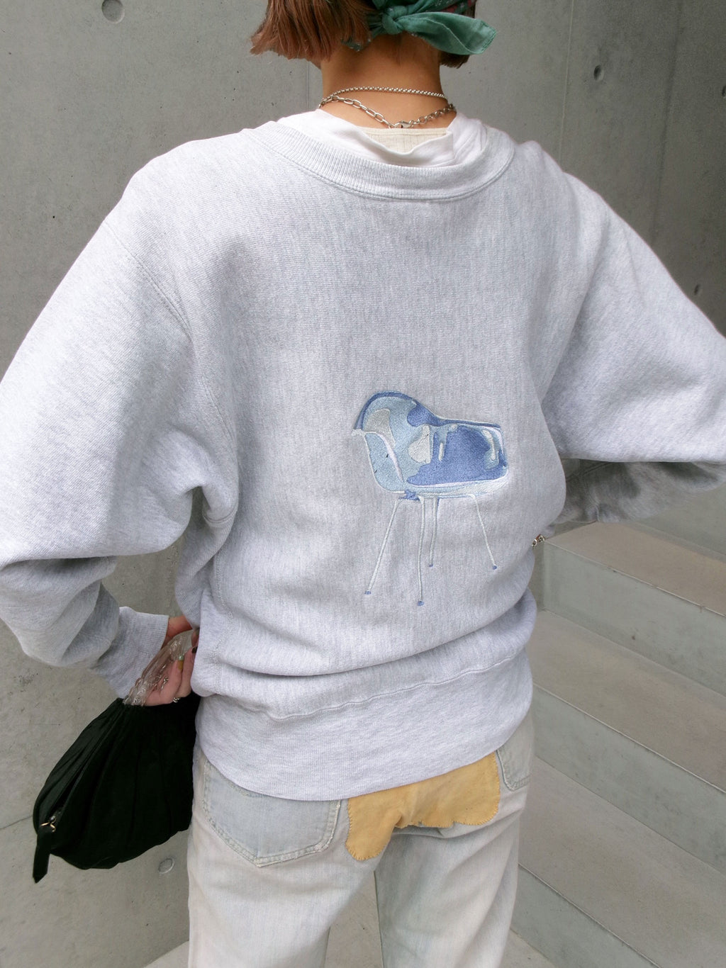 90s champion reverse weave embroidery Ray Eames