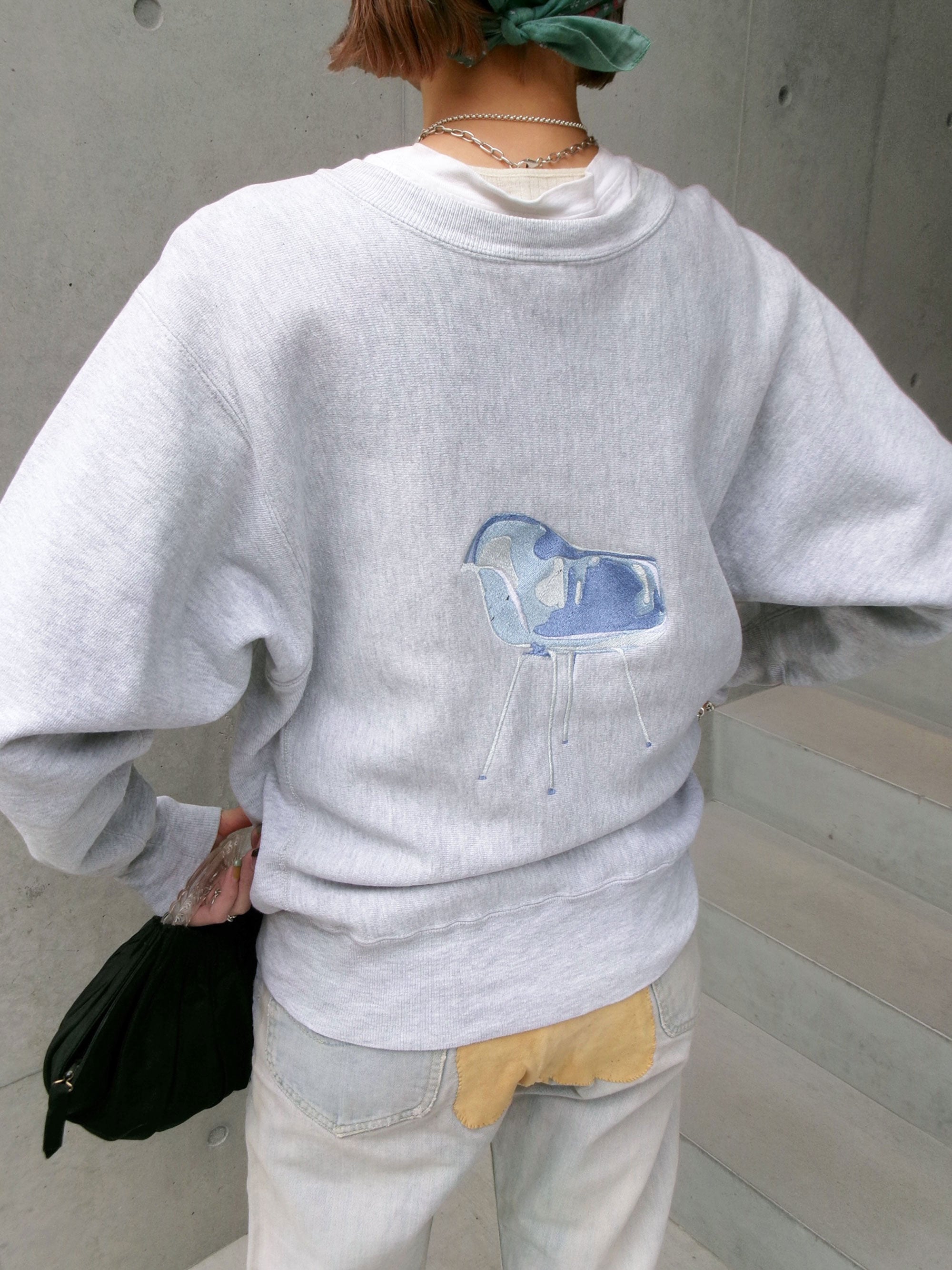 90s champion reverse weave embroidery Ray Eames