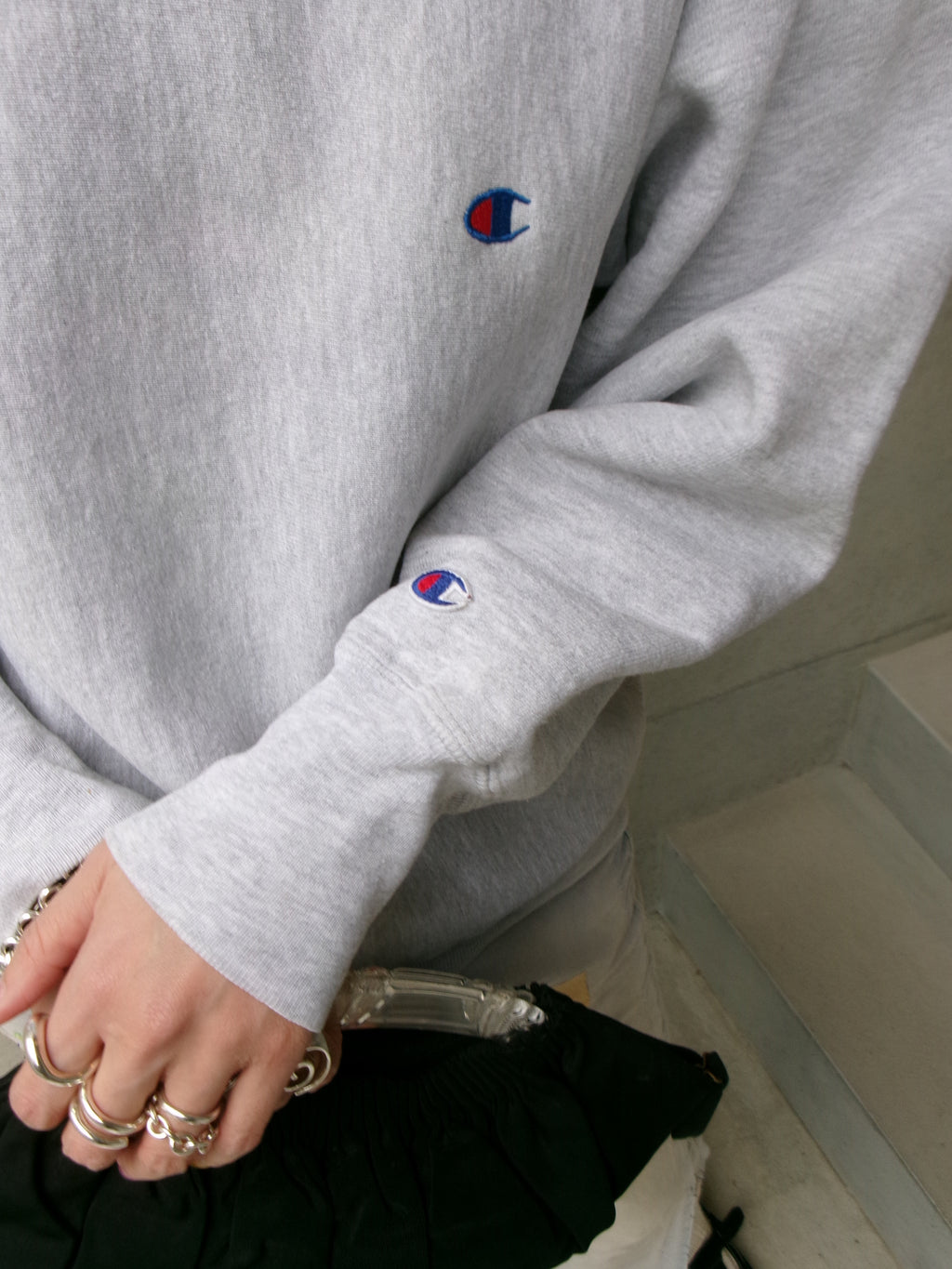 90s champion reverse weave embroidery Ray Eames