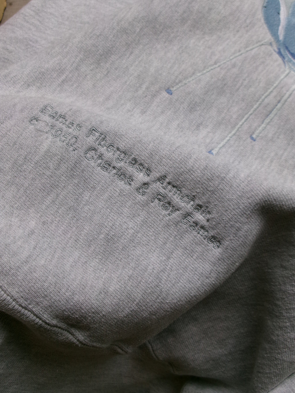 90s champion reverse weave embroidery Ray Eames