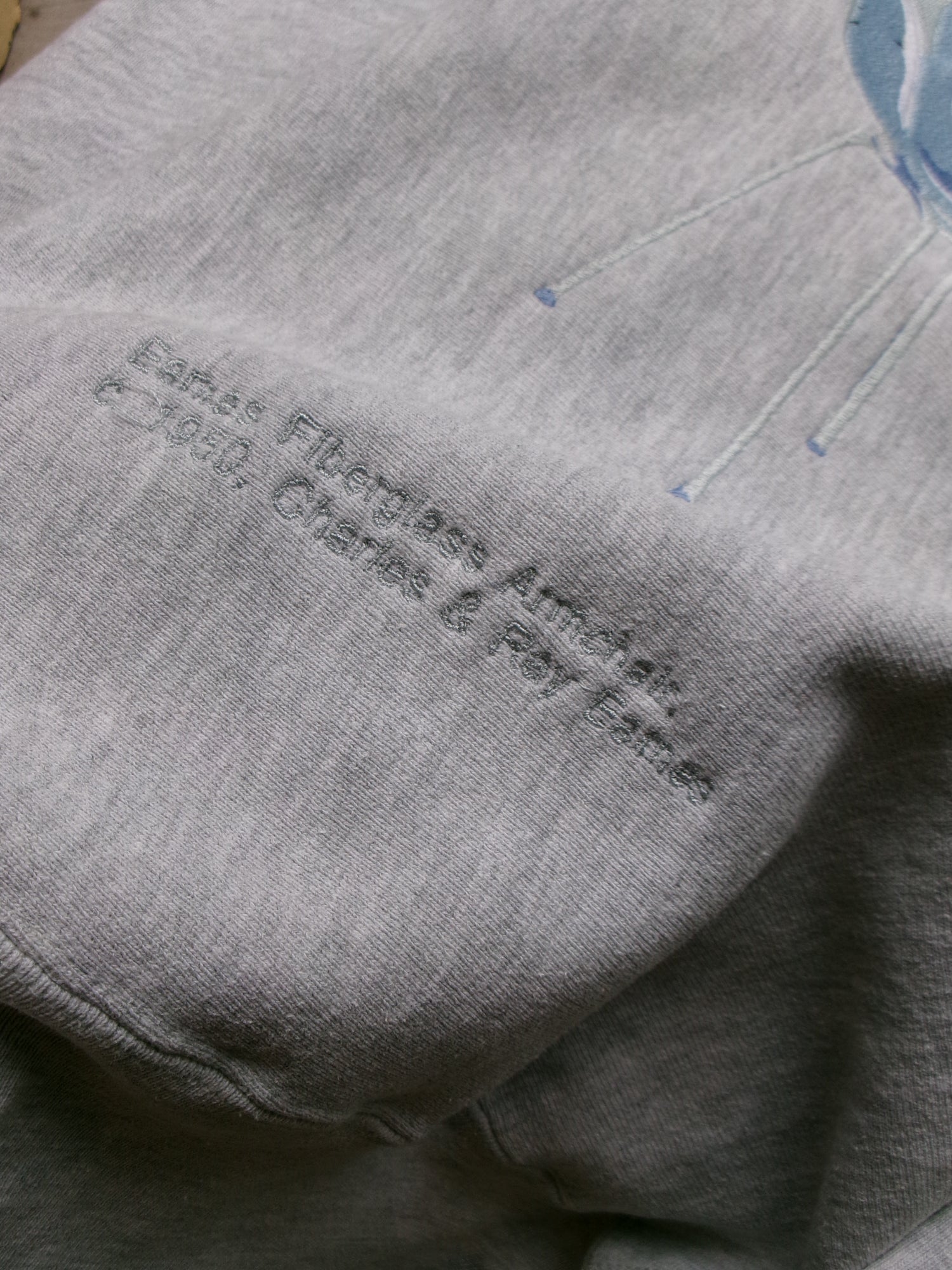 90s champion reverse weave embroidery Ray Eames