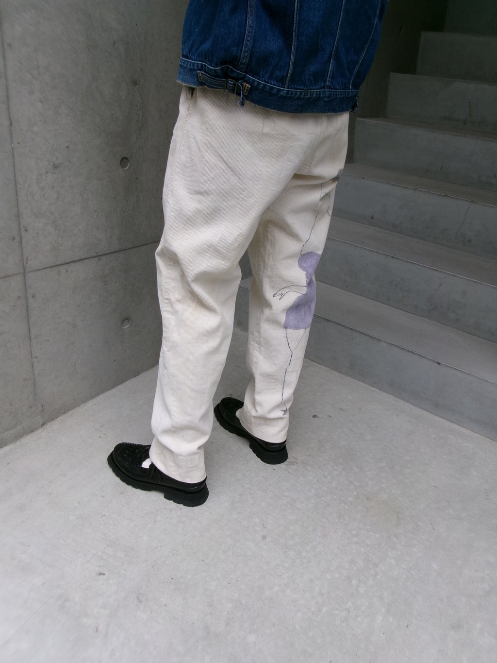 50s painted senior corduroy memorial pants