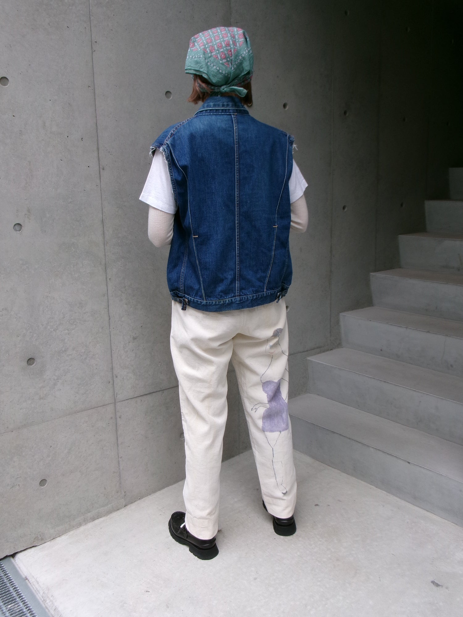 50s painted senior corduroy memorial pants