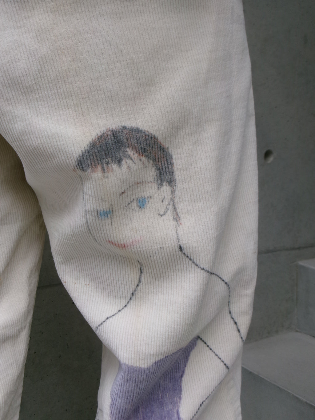 50s painted senior corduroy memorial pants