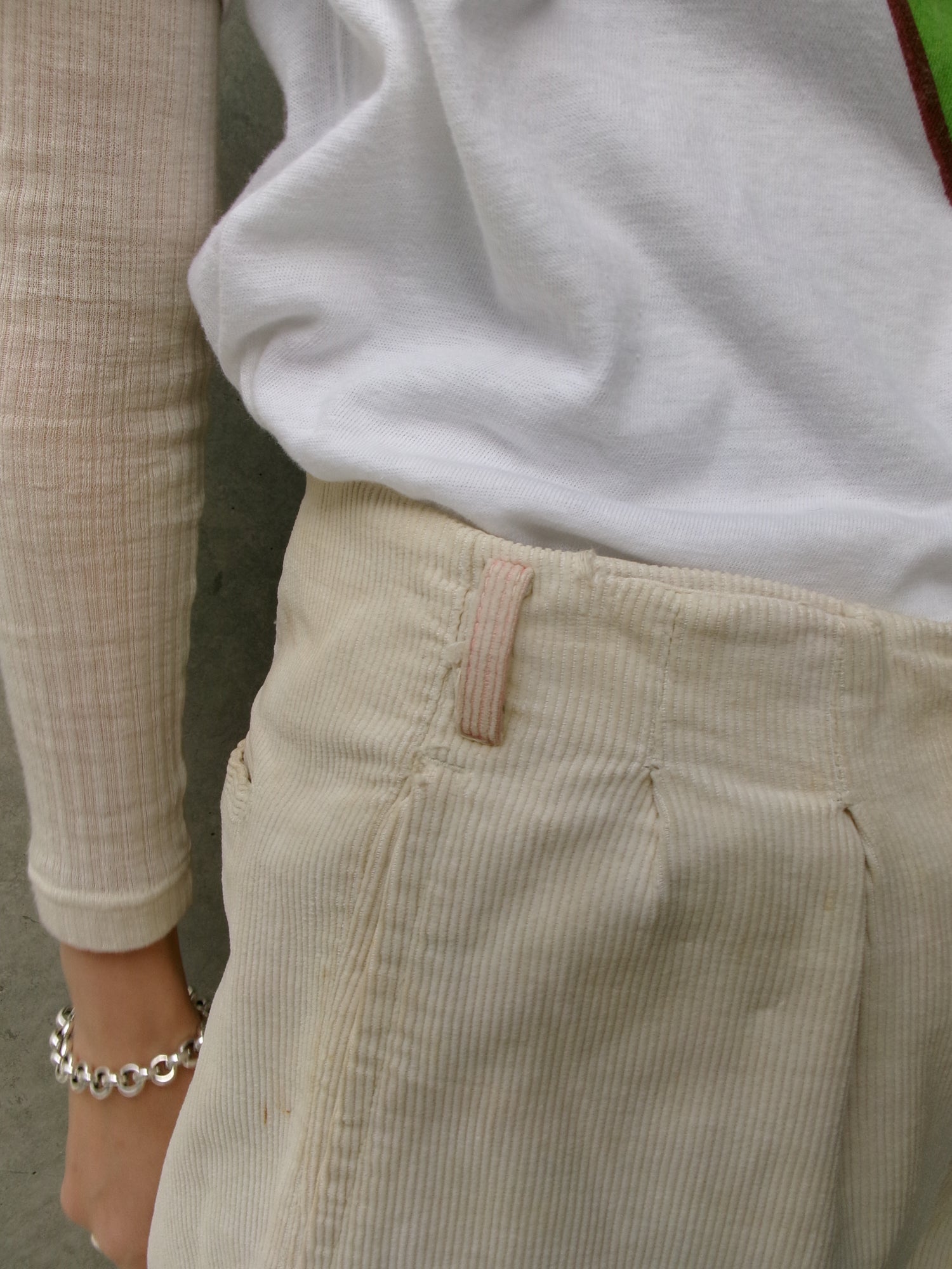50s painted senior corduroy memorial pants