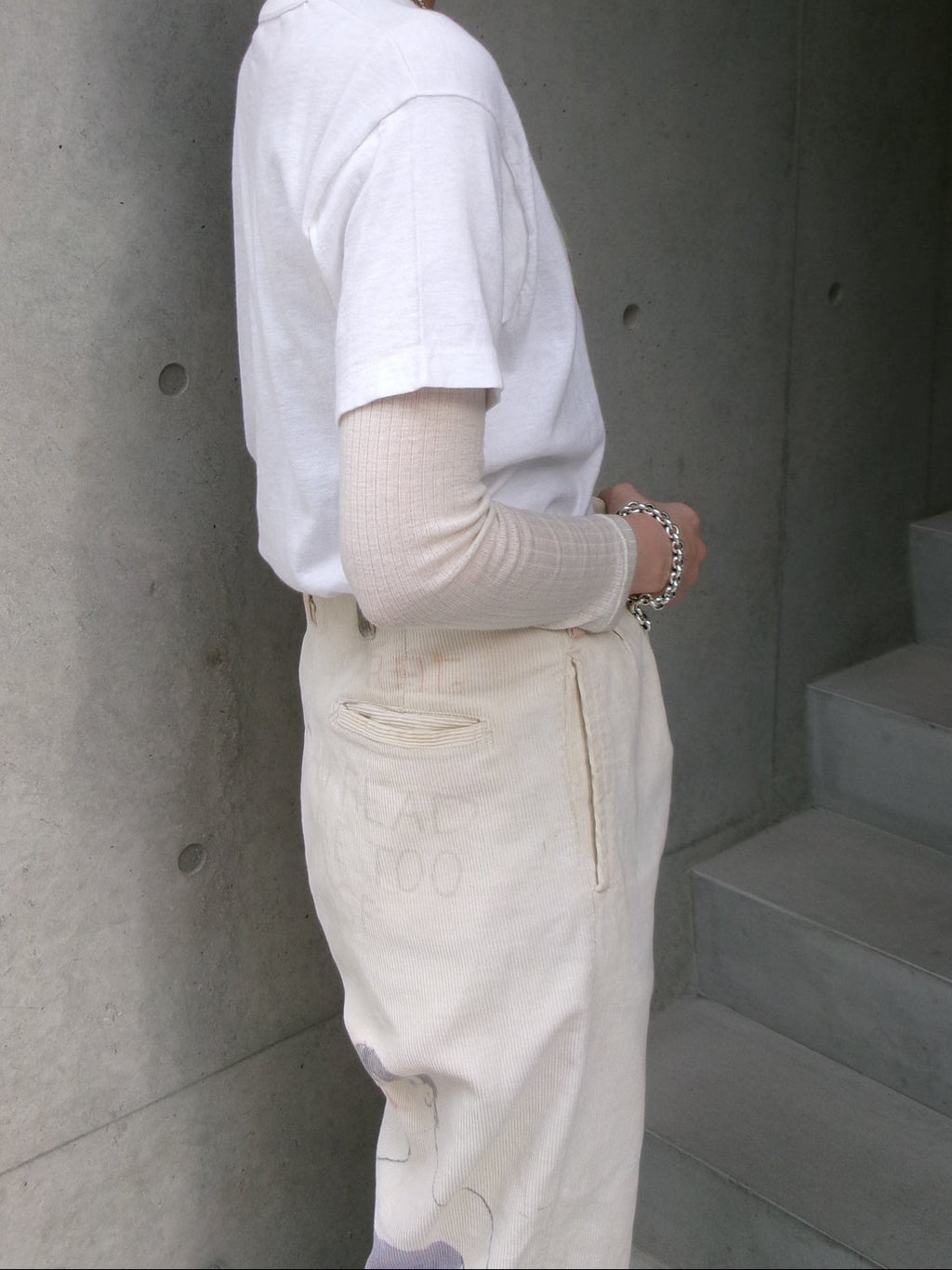 50s painted senior corduroy memorial pants
