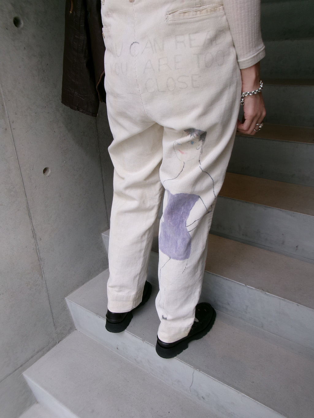 50s painted senior corduroy memorial pants