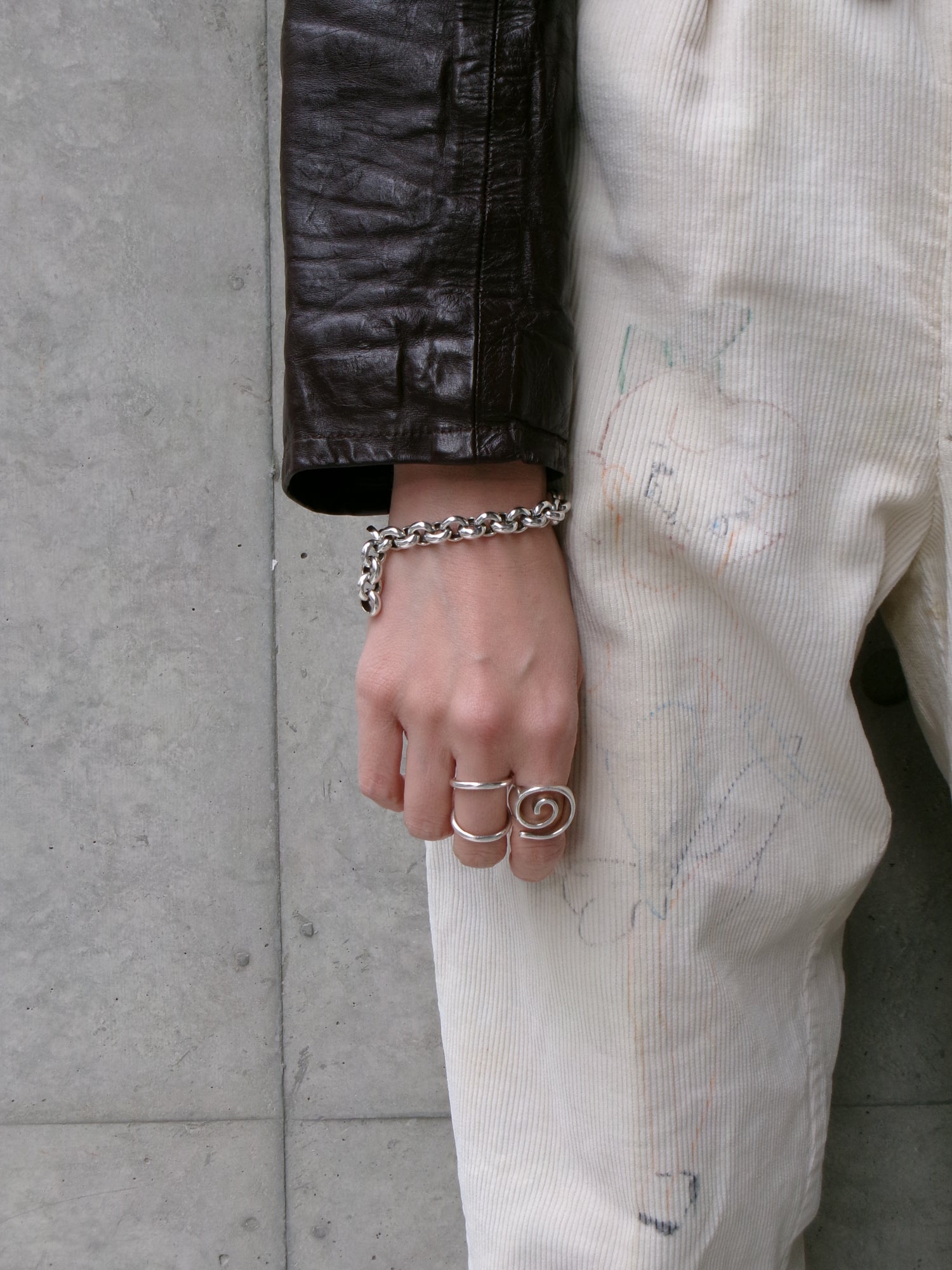 70s leather glam jacket