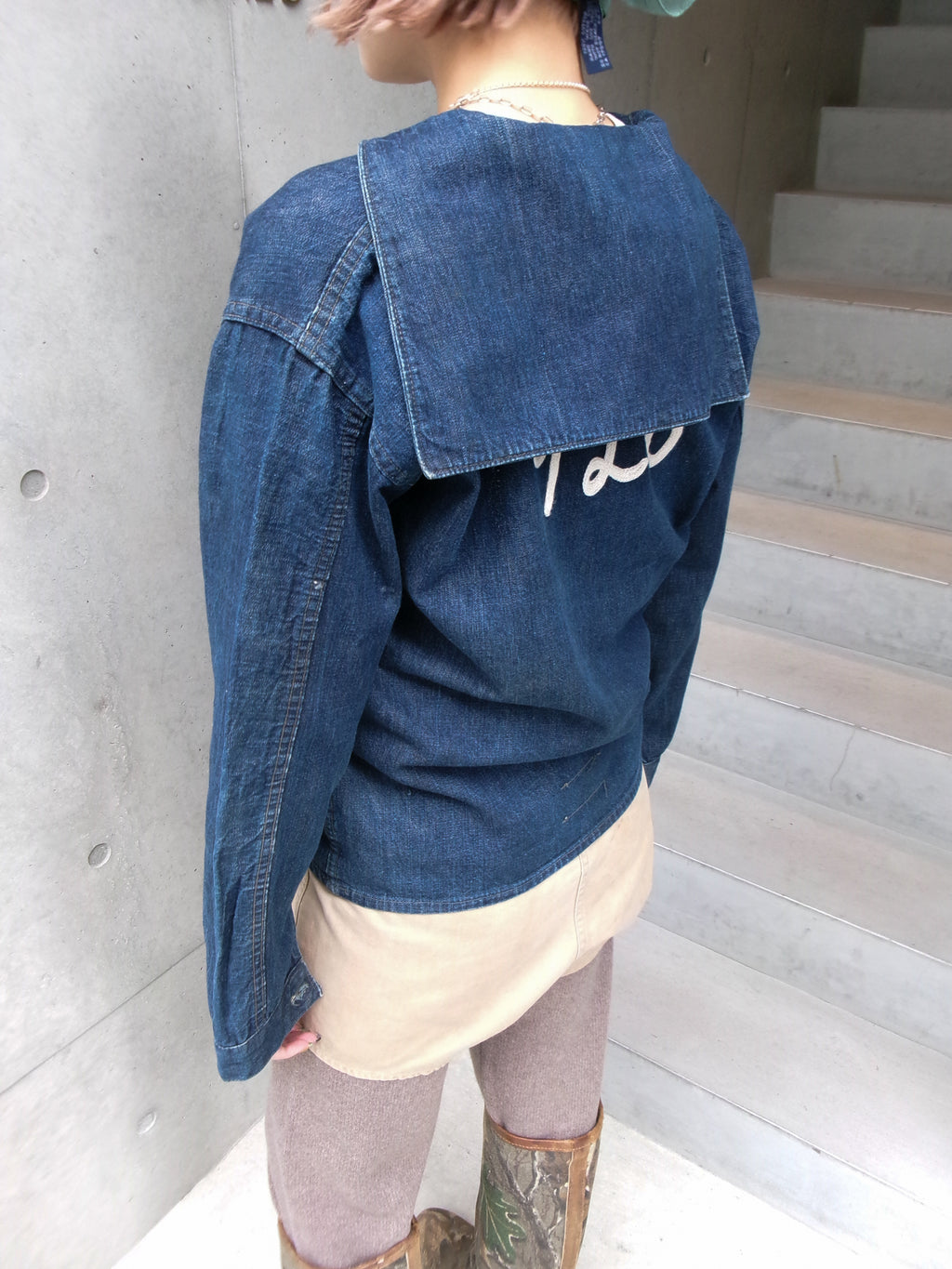 20s US navy sailor collar shirt