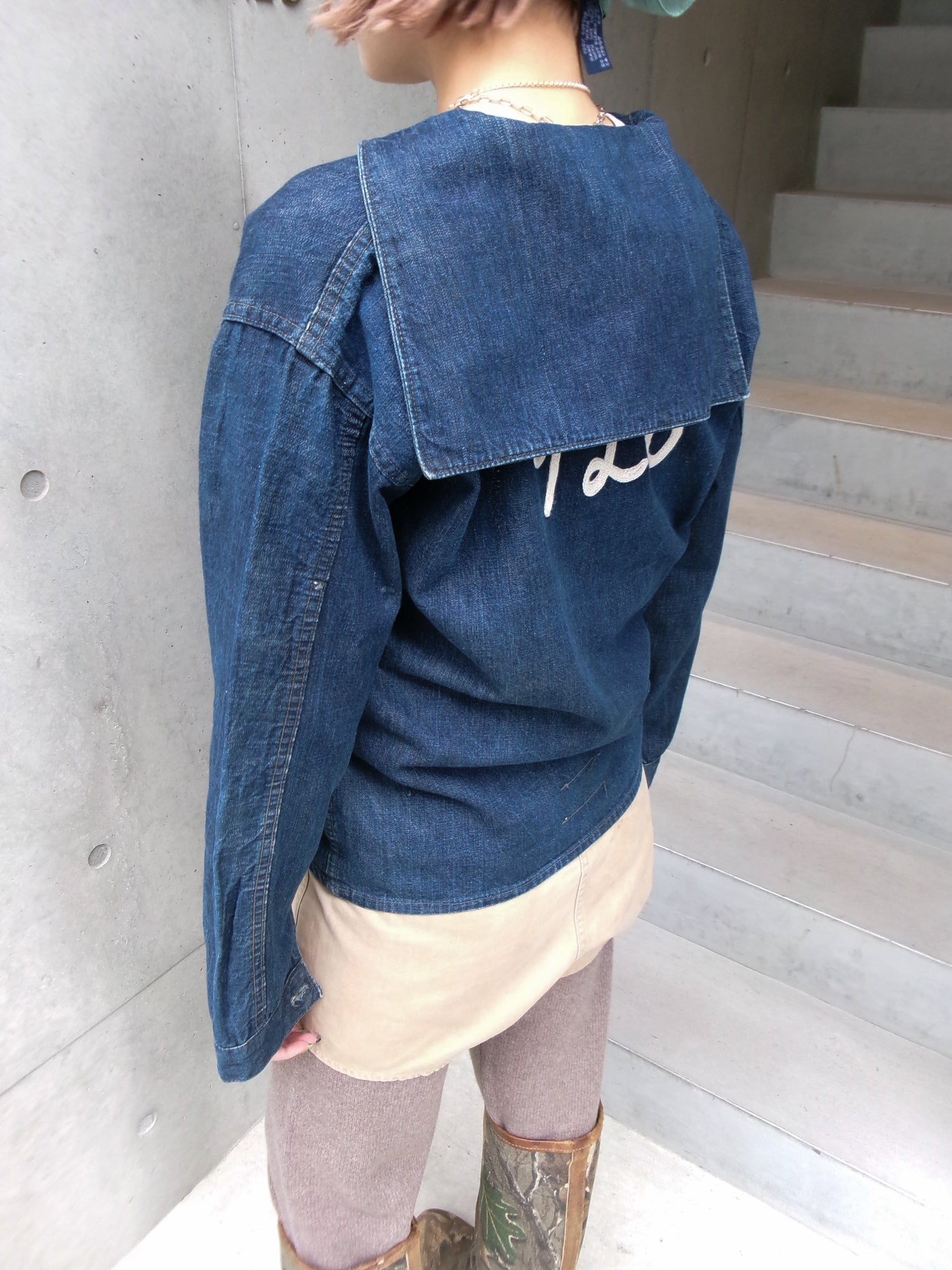 20s US navy sailor collar shirt