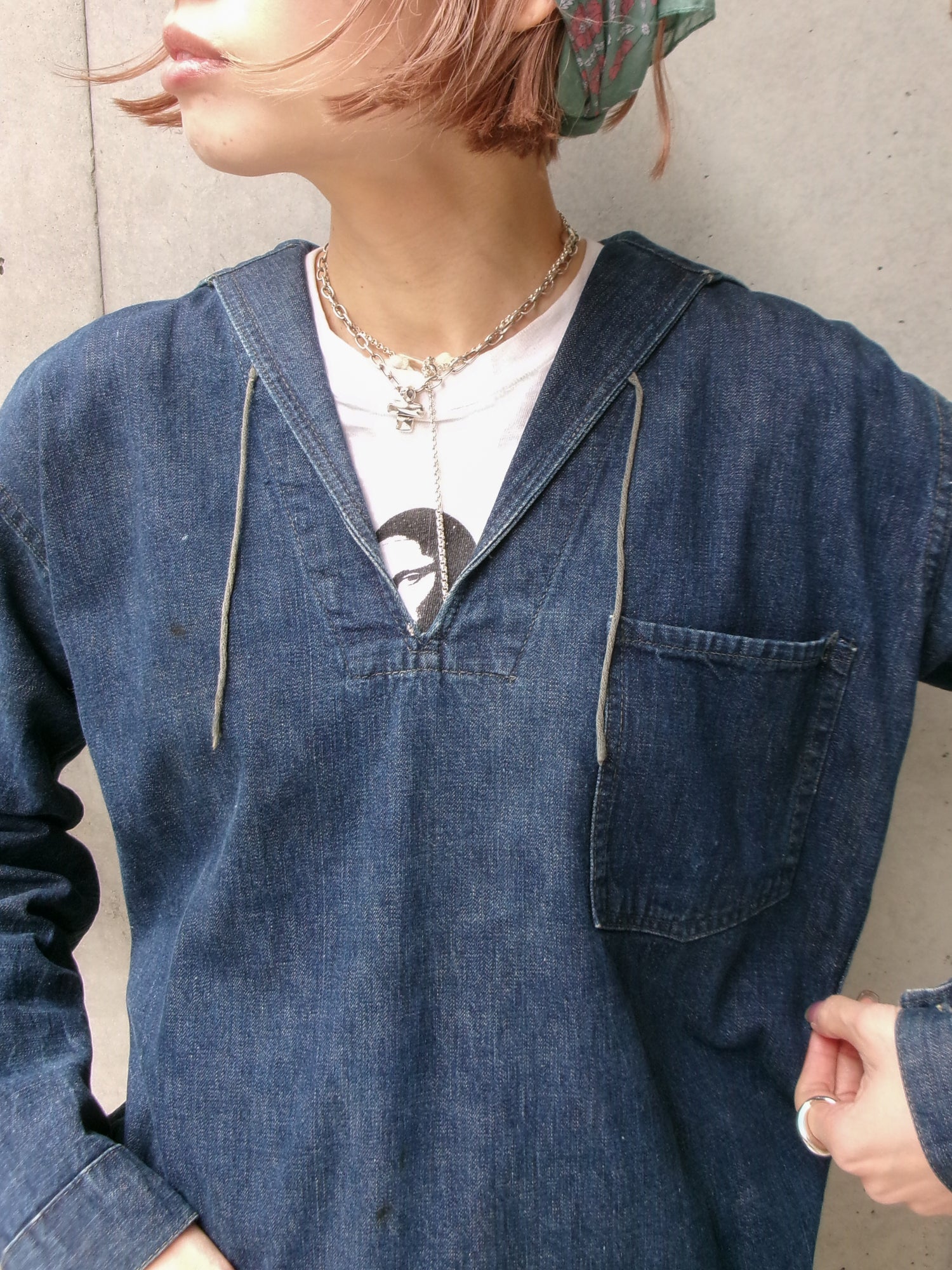 20s US navy sailor collar shirt