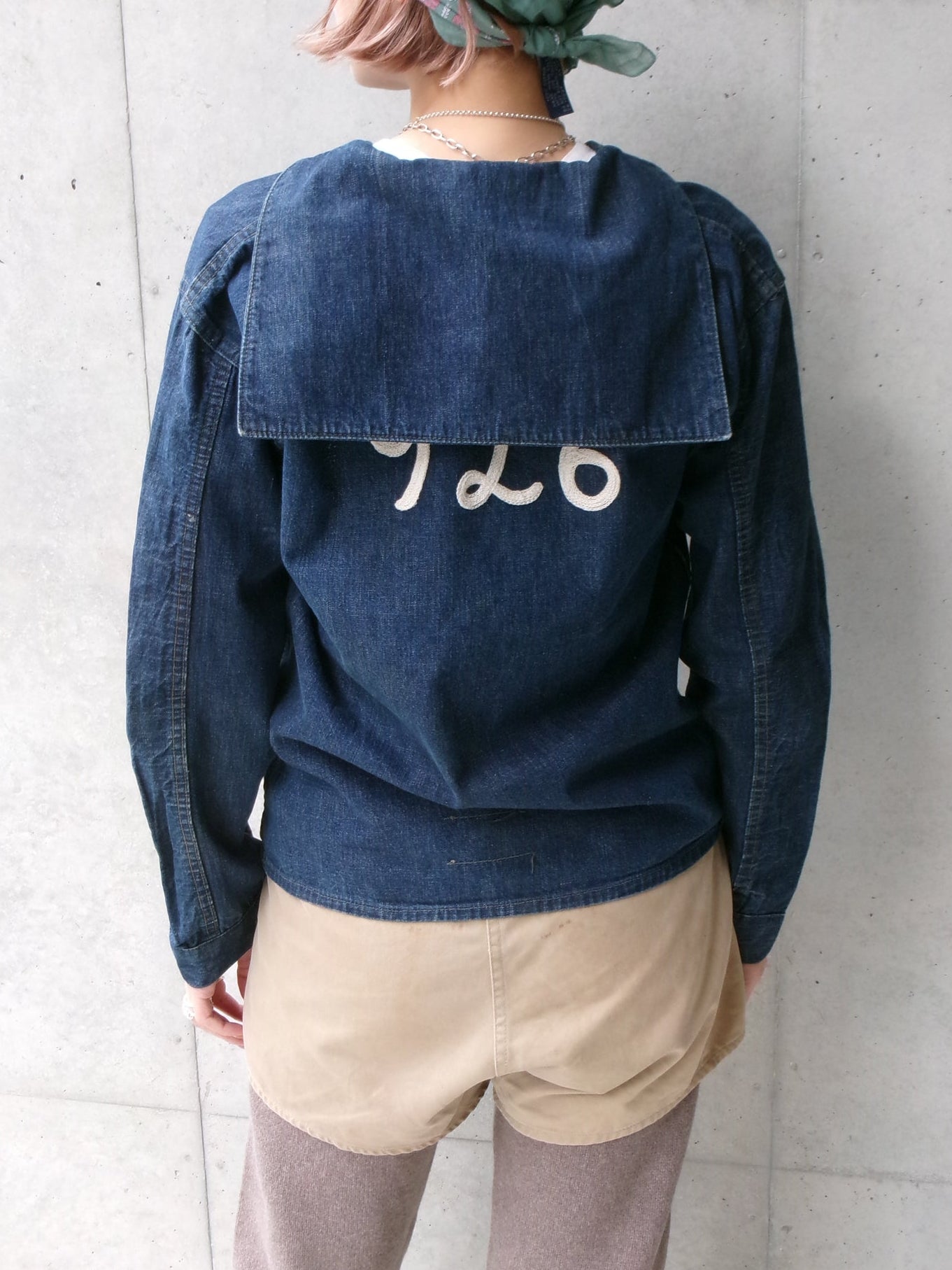 20s US navy sailor collar shirt