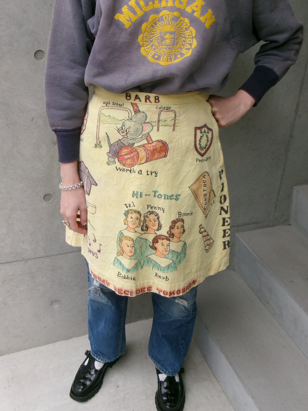 60s senior cords memorial skirt