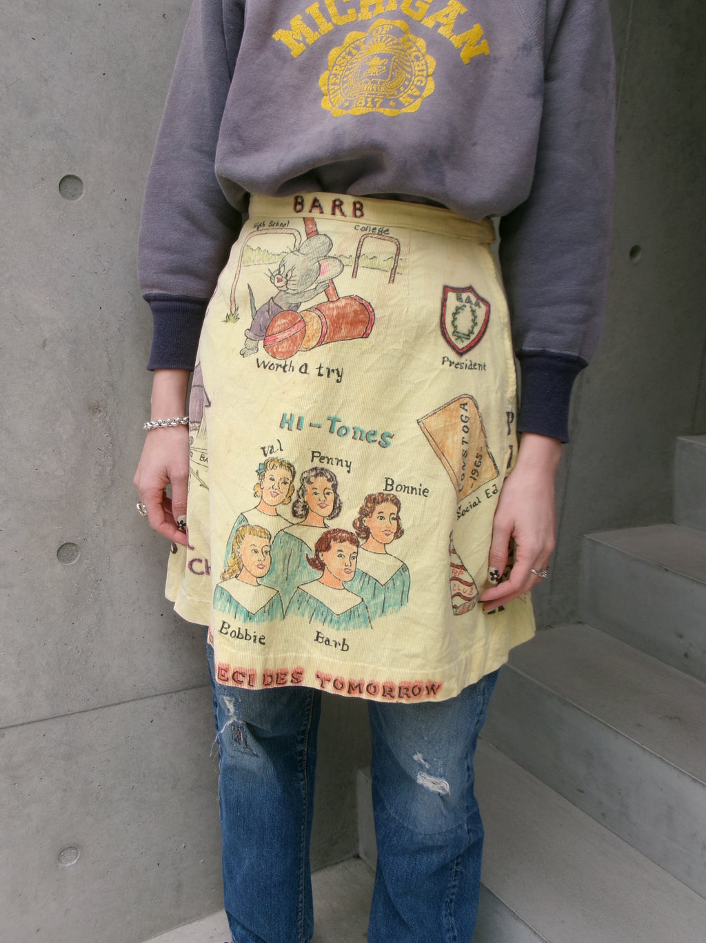 60s senior cords memorial skirt