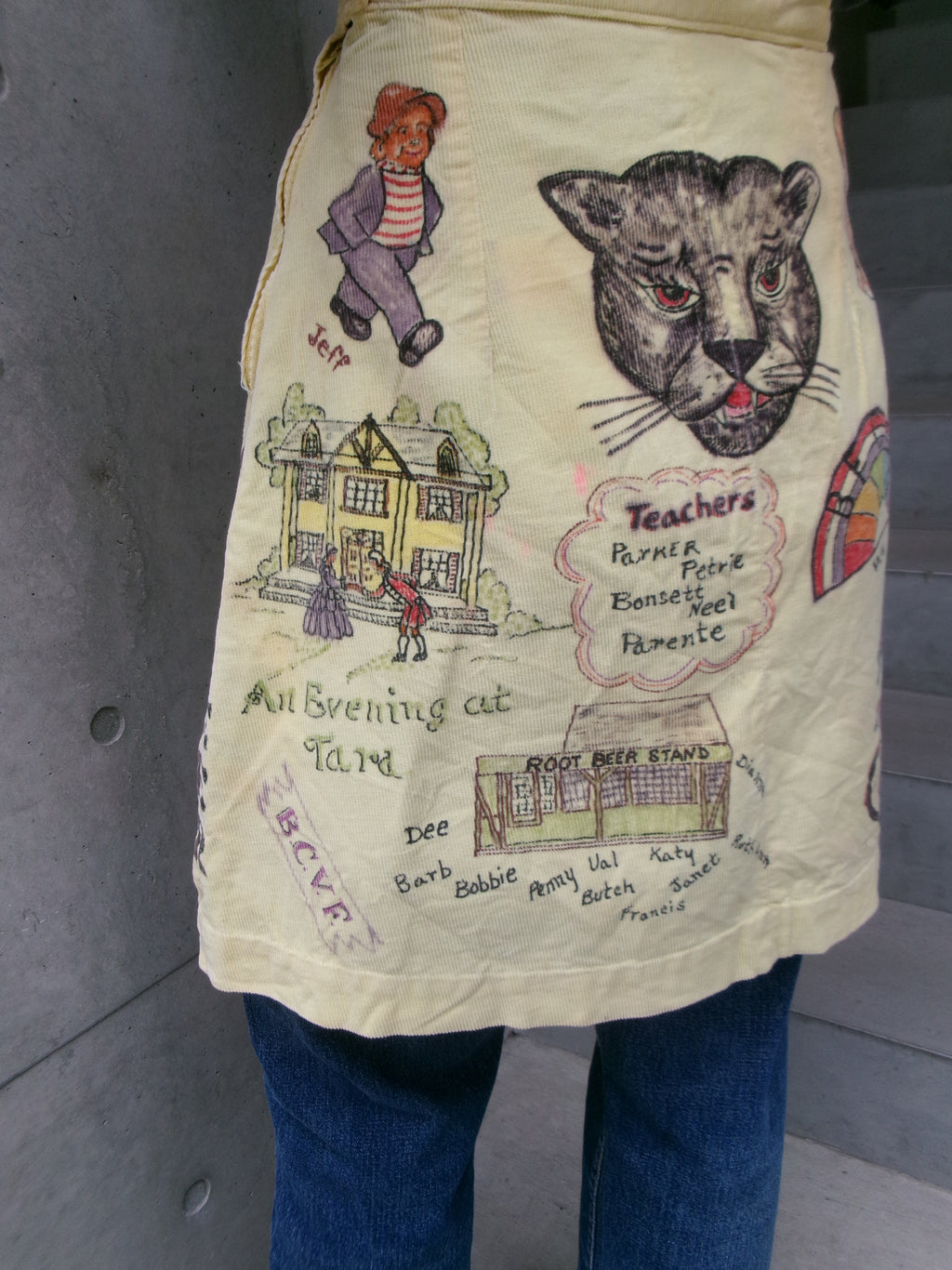 60s senior cords memorial skirt