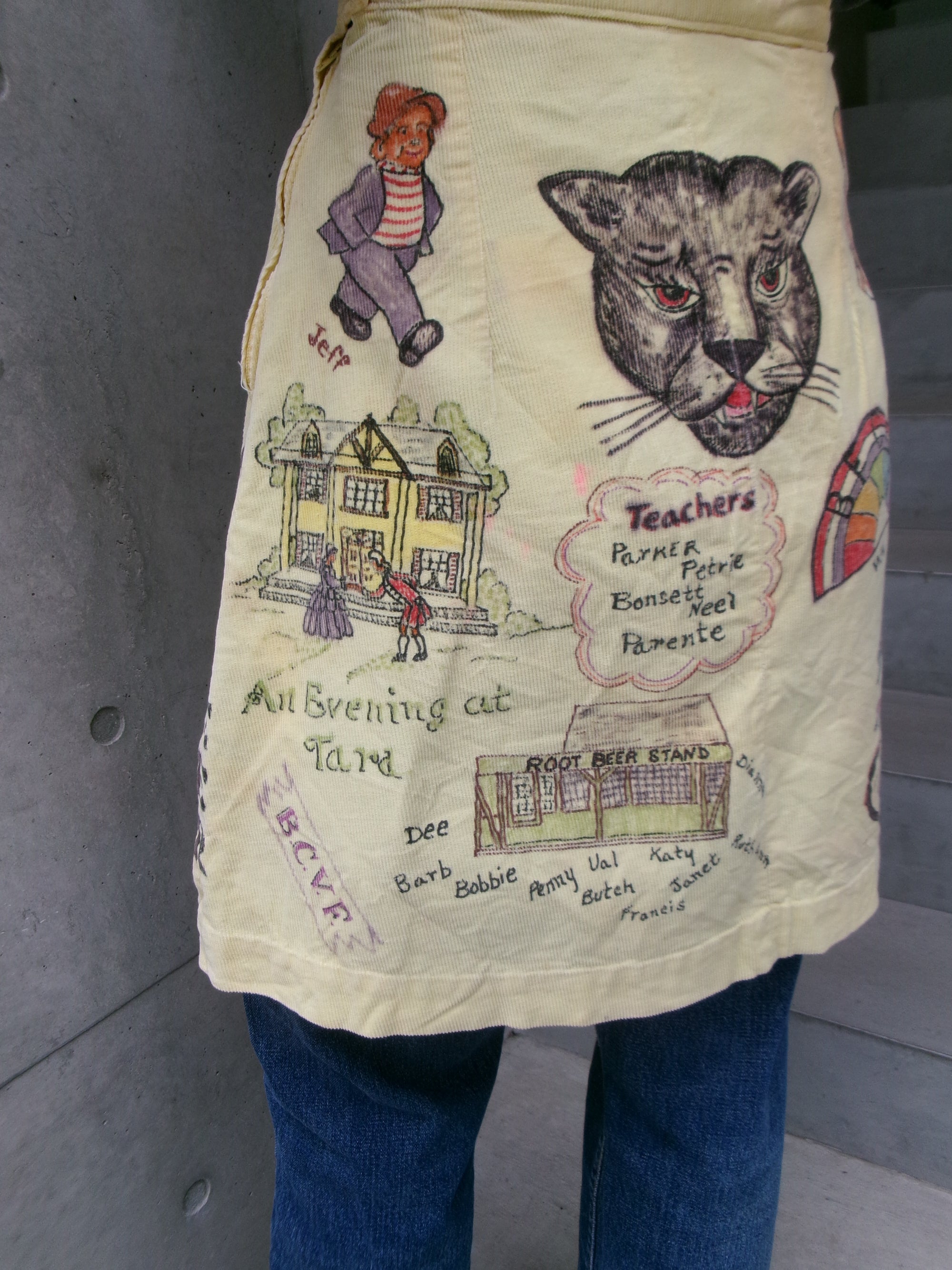 60s senior cords memorial skirt