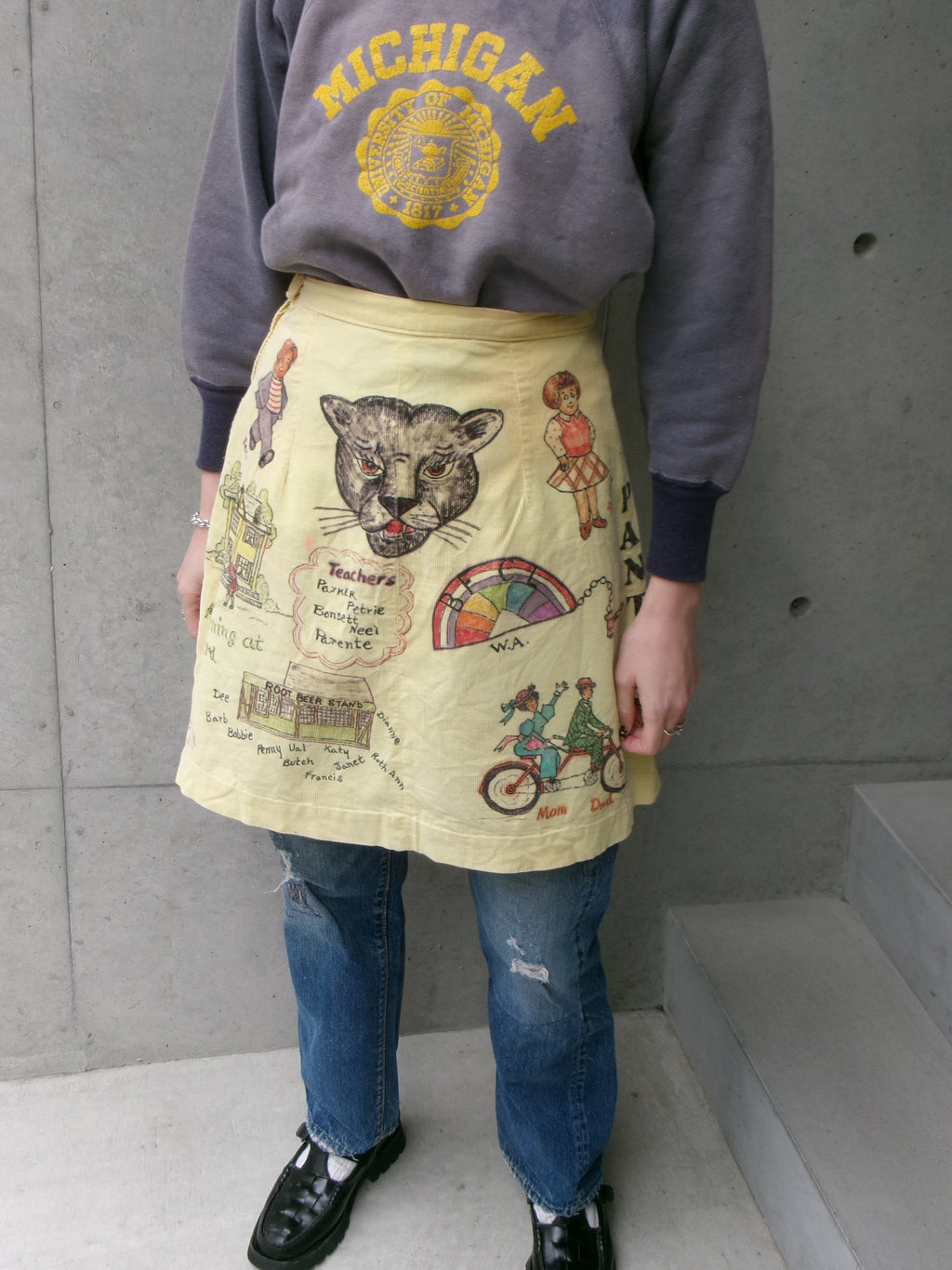 60s senior cords memorial skirt