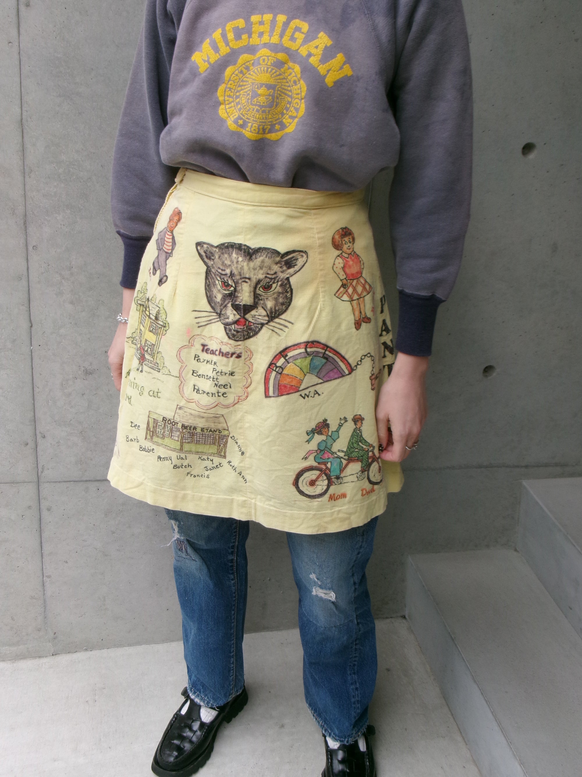 60s senior cords memorial skirt