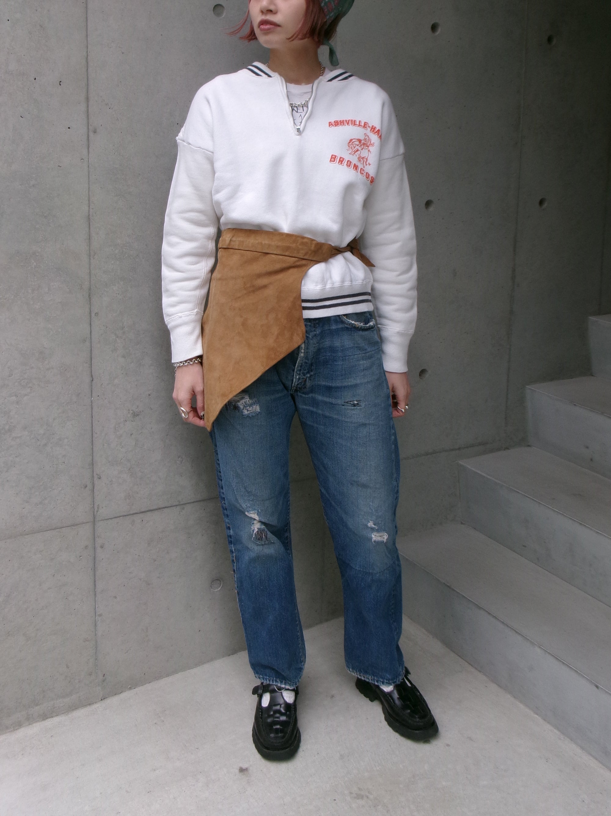 60s line zip sweat shirt