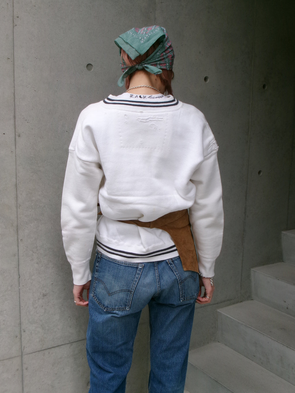60s line zip sweat shirt