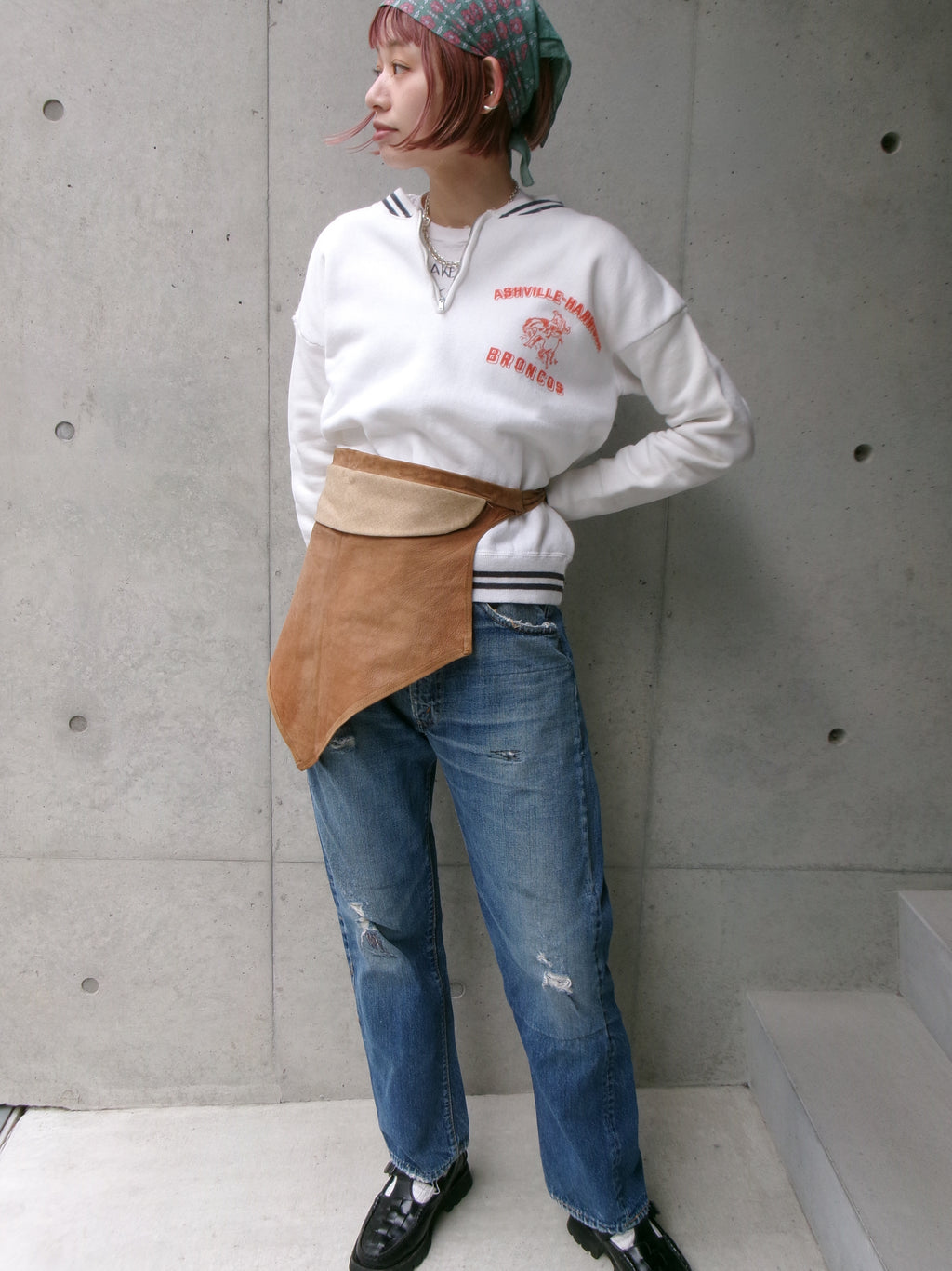 60s line zip sweat shirt