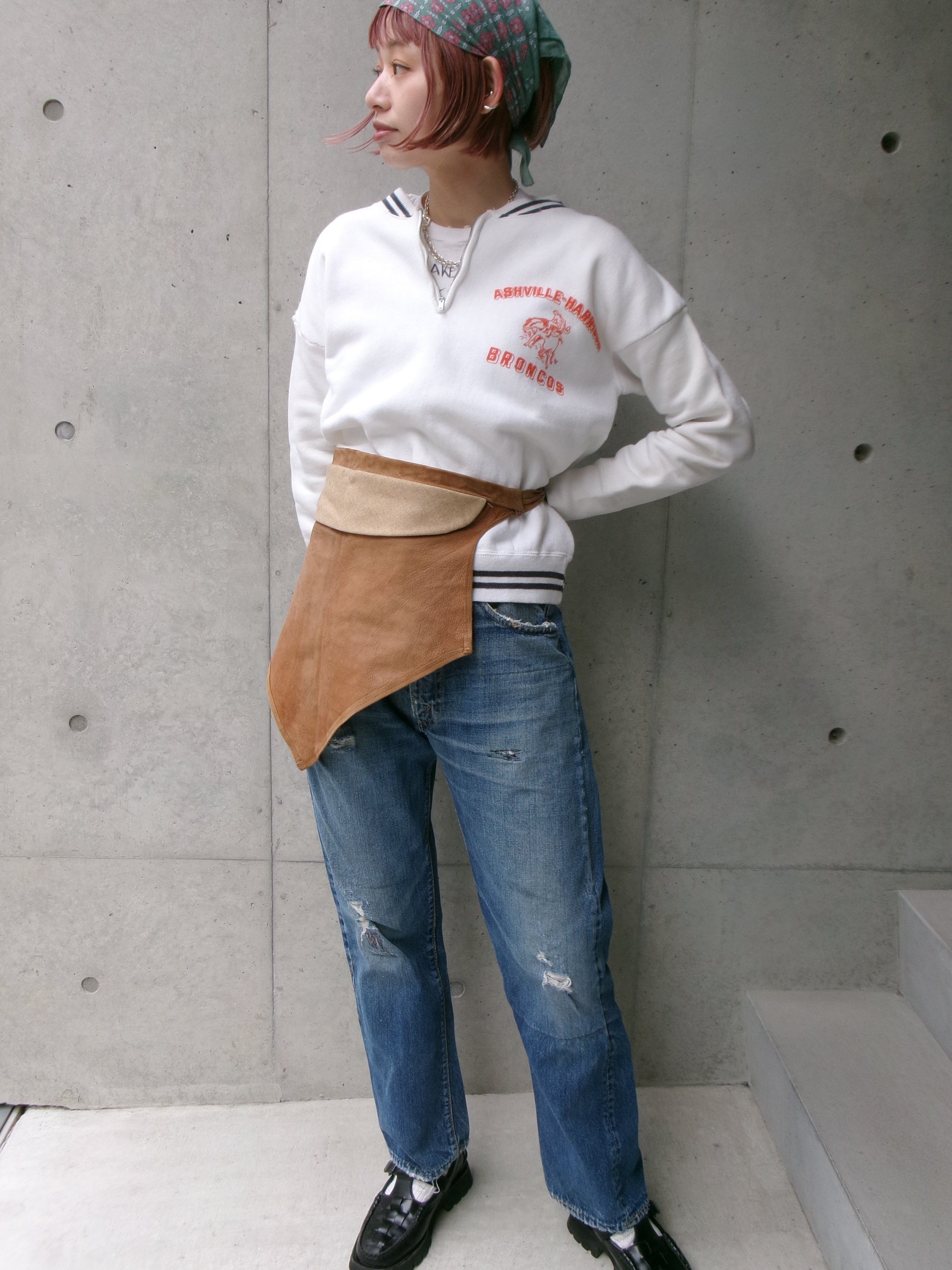 60s line zip sweat shirt