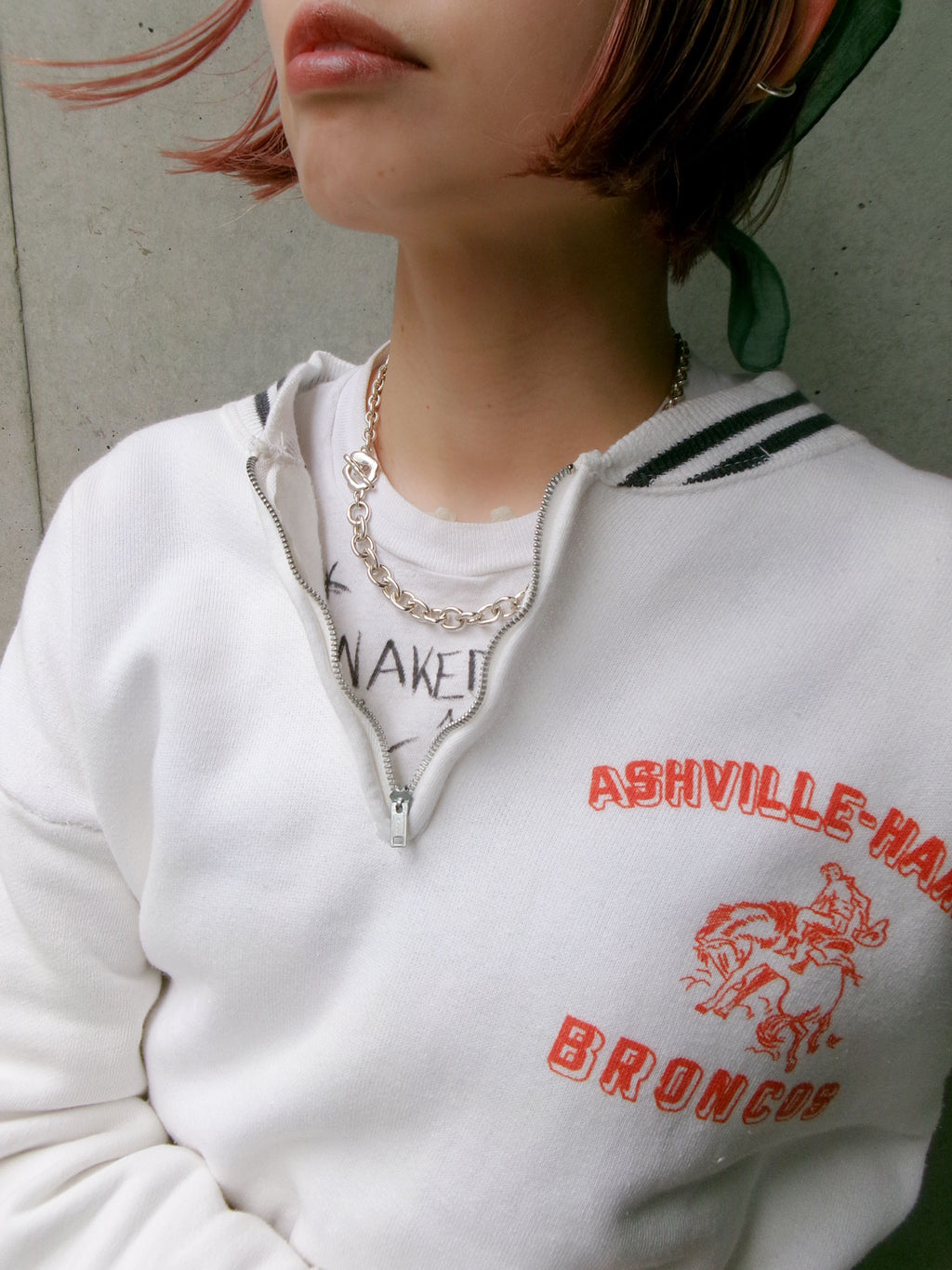 60s line zip sweat shirt