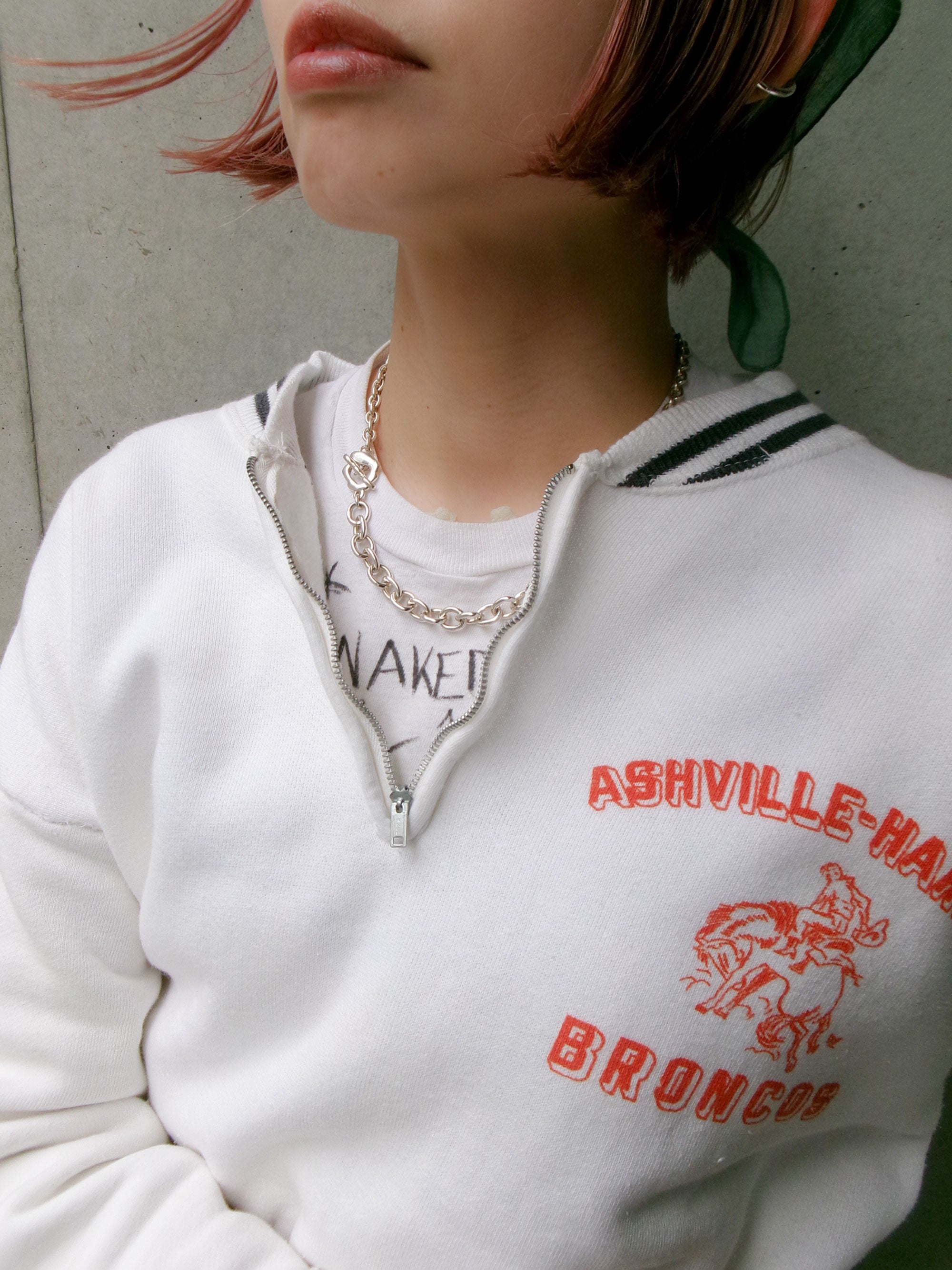 60s line zip sweat shirt