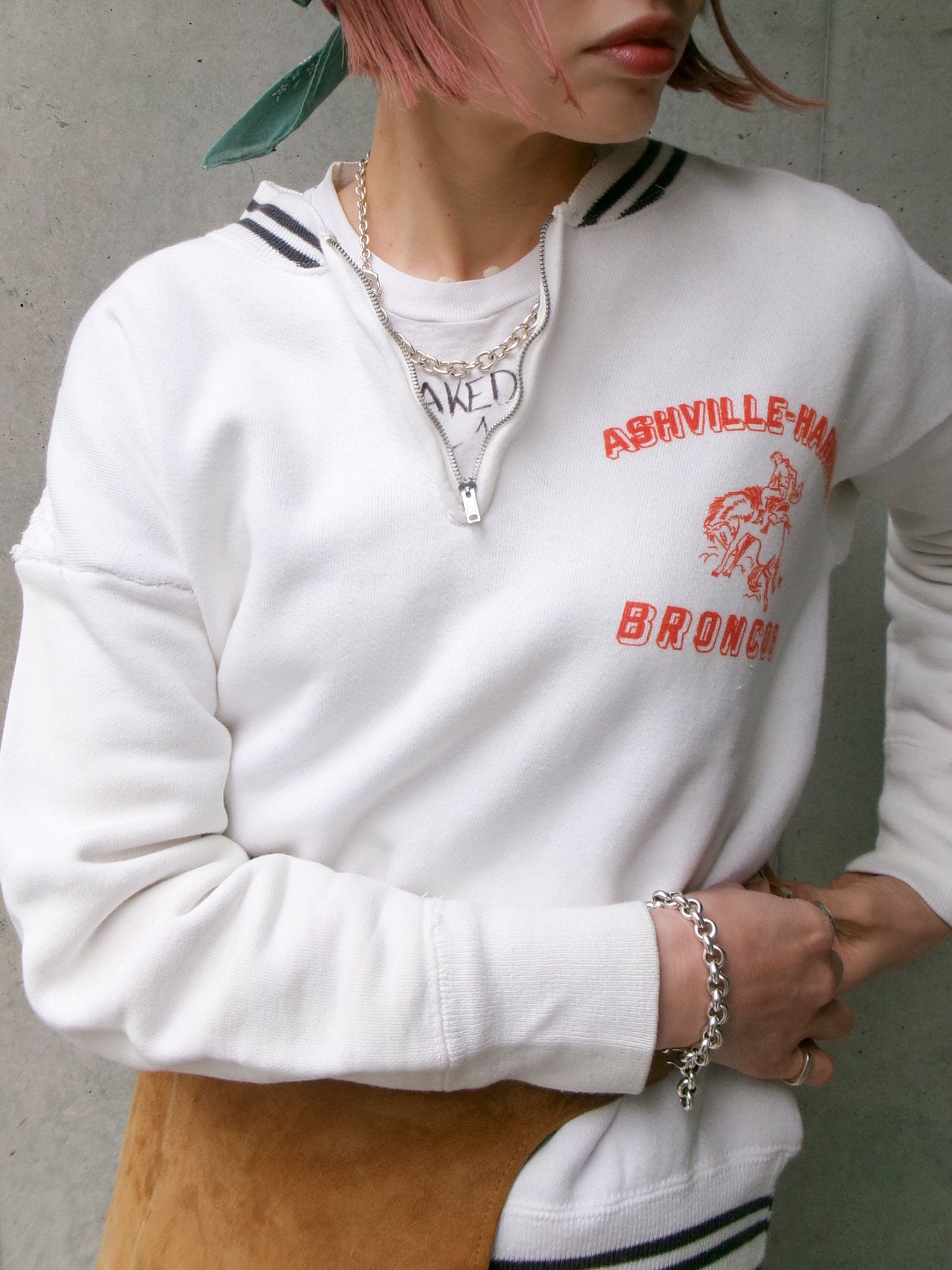 60s line zip sweat shirt