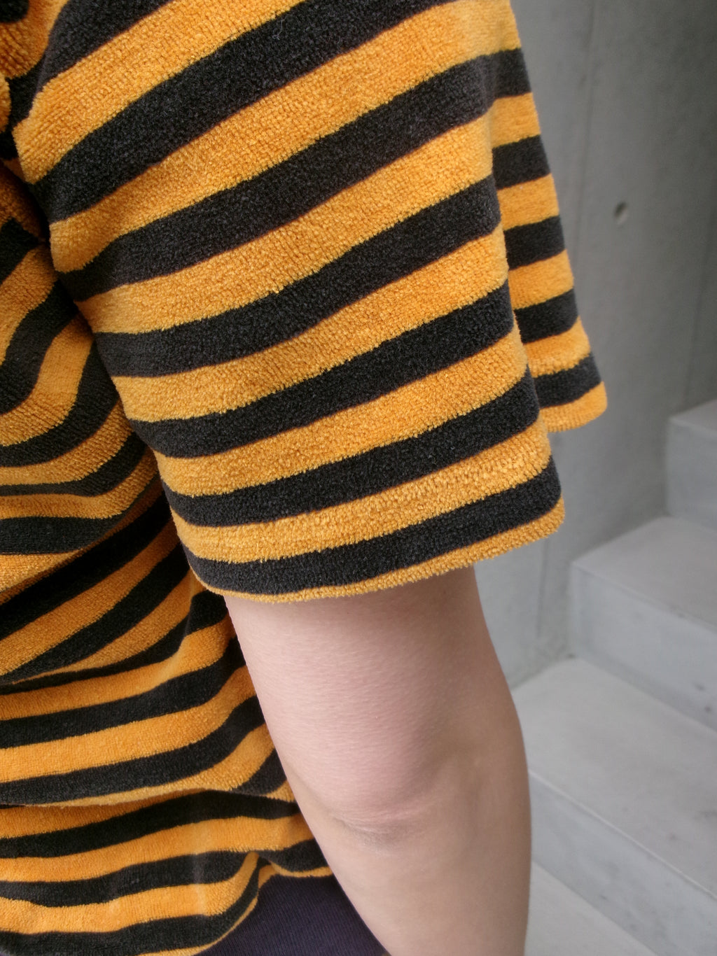 50s pile border Tee