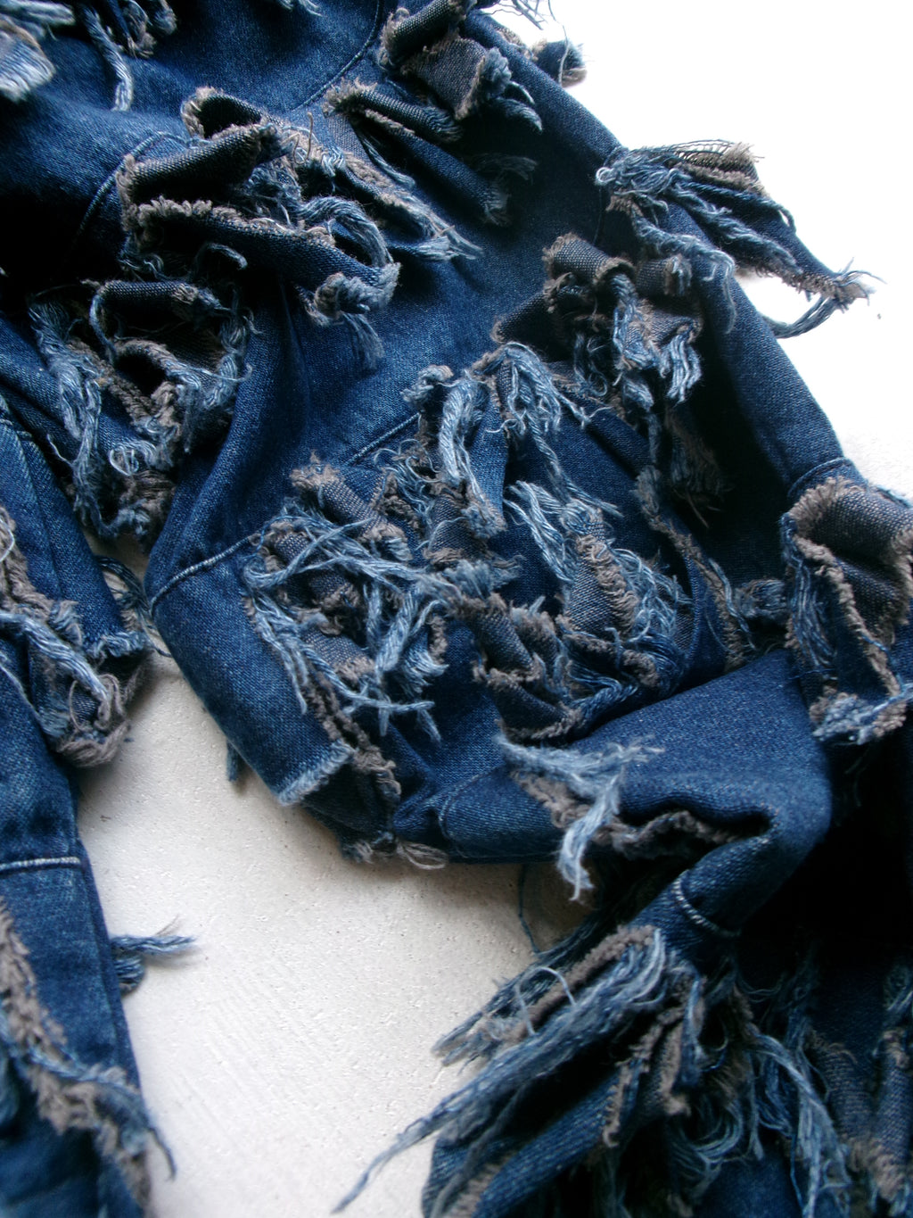 80s fringe denim jacket