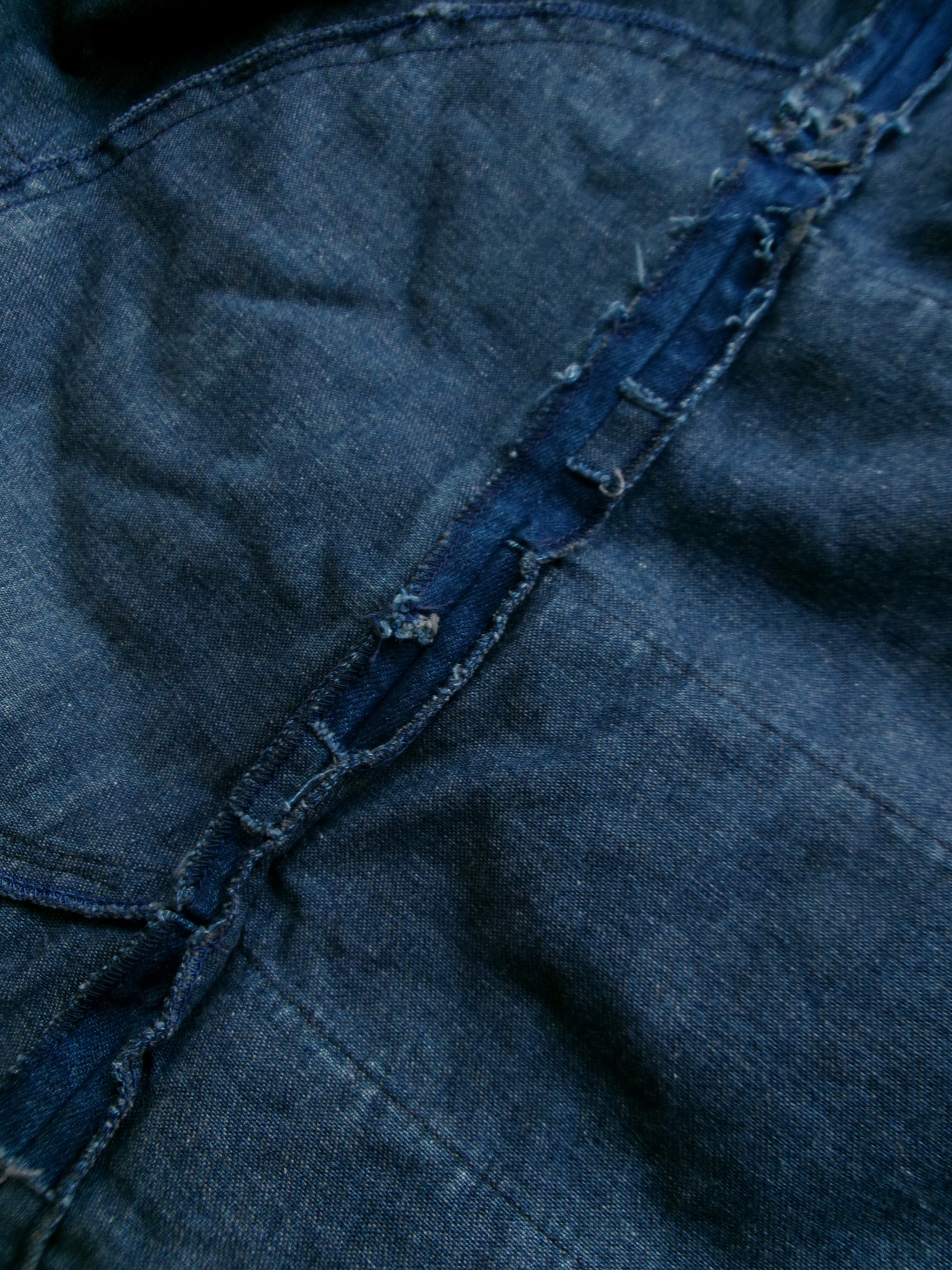 80s fringe denim jacket