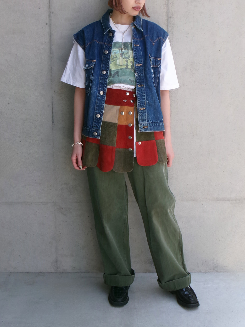 50s herringbone military pants