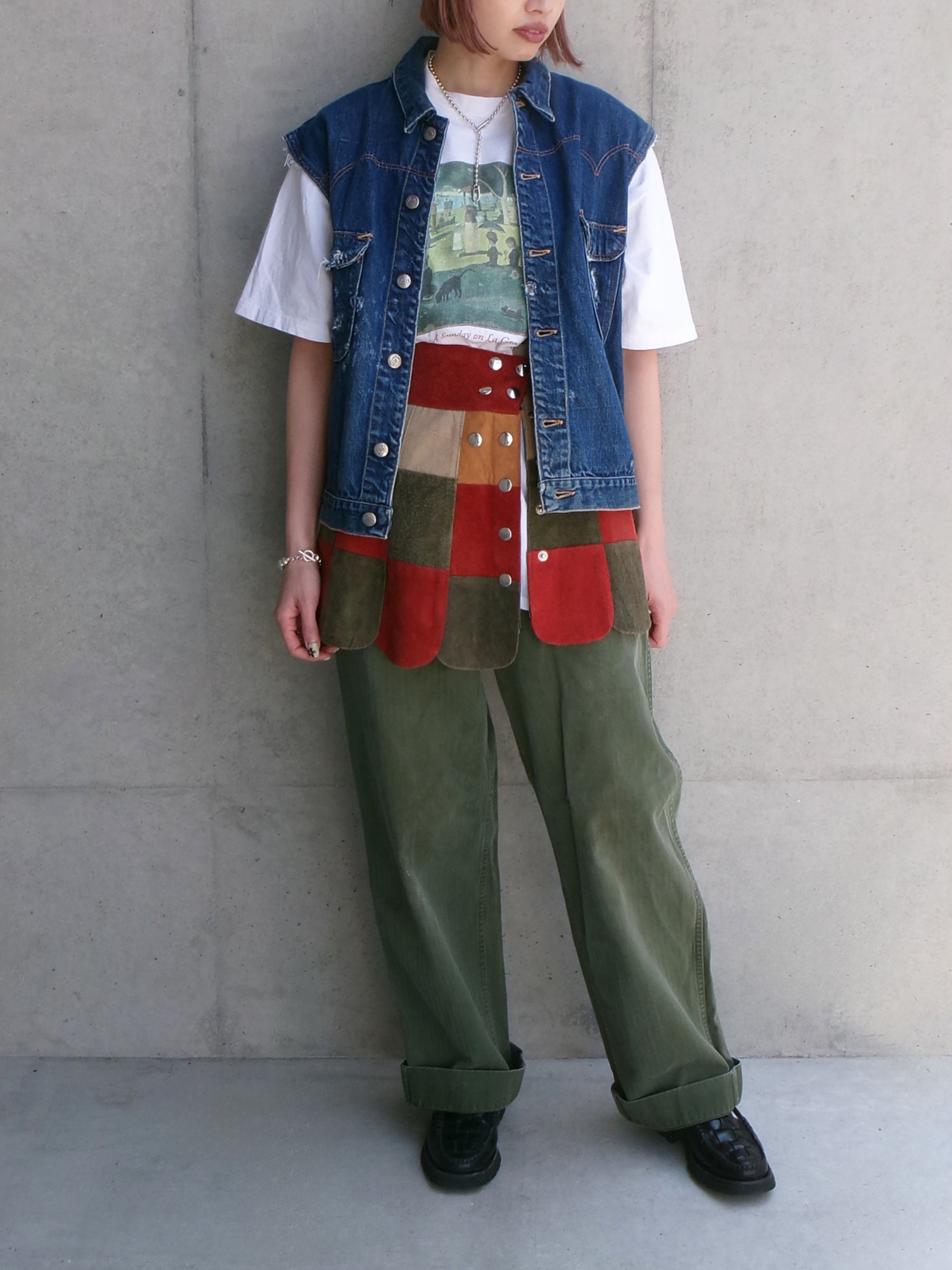 50s herringbone military pants