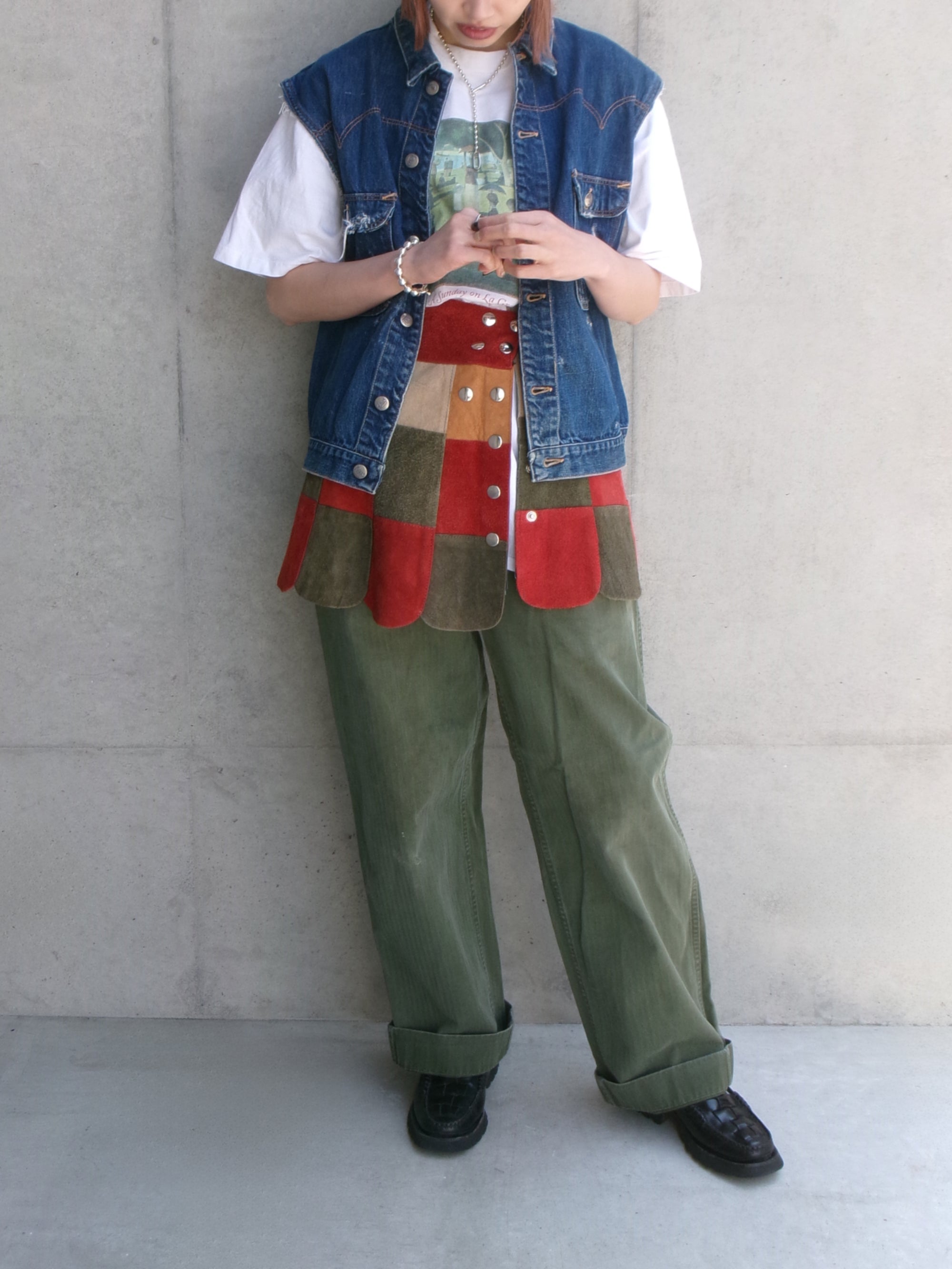 50s herringbone military pants