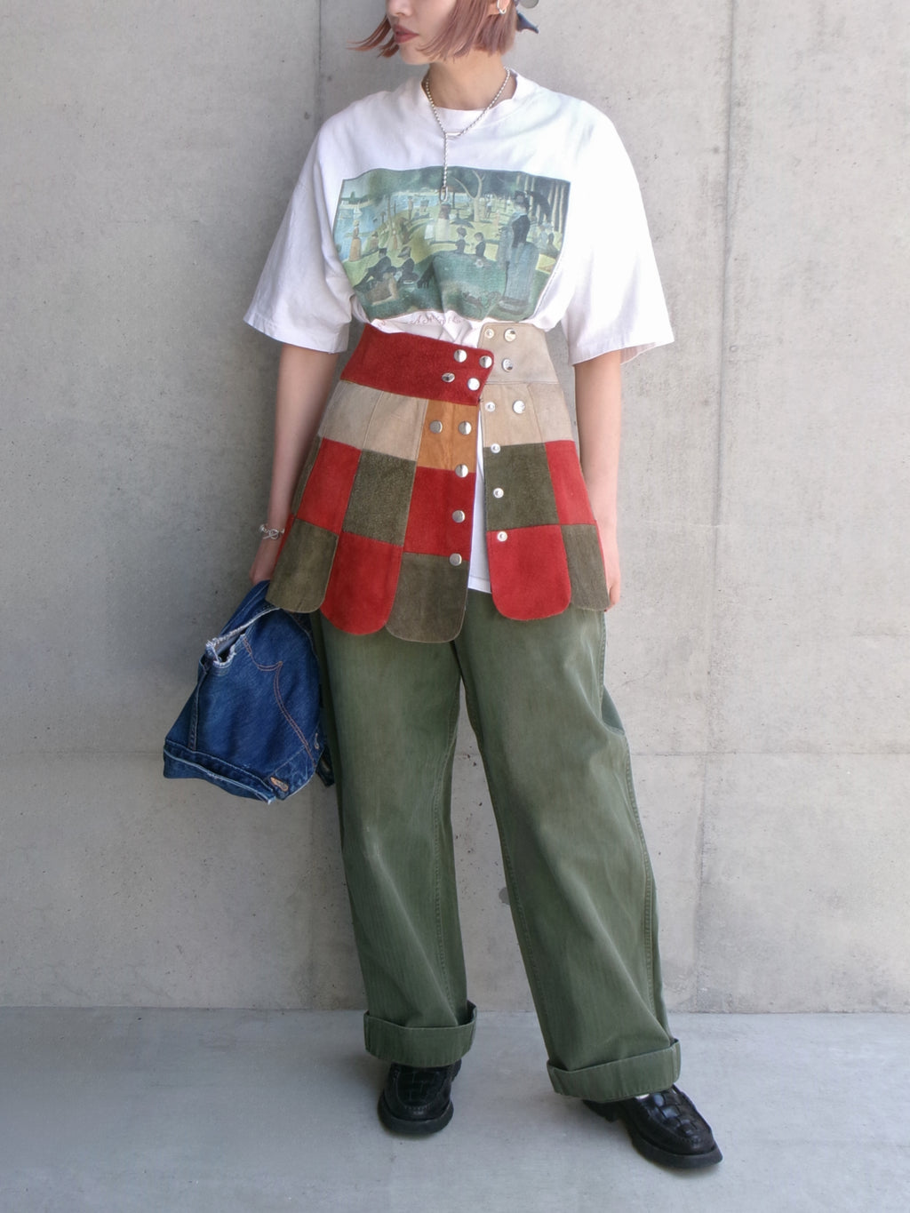 50s herringbone military pants
