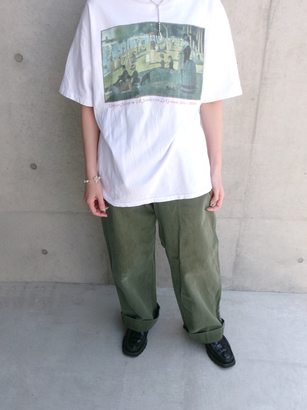 50s herringbone military pants
