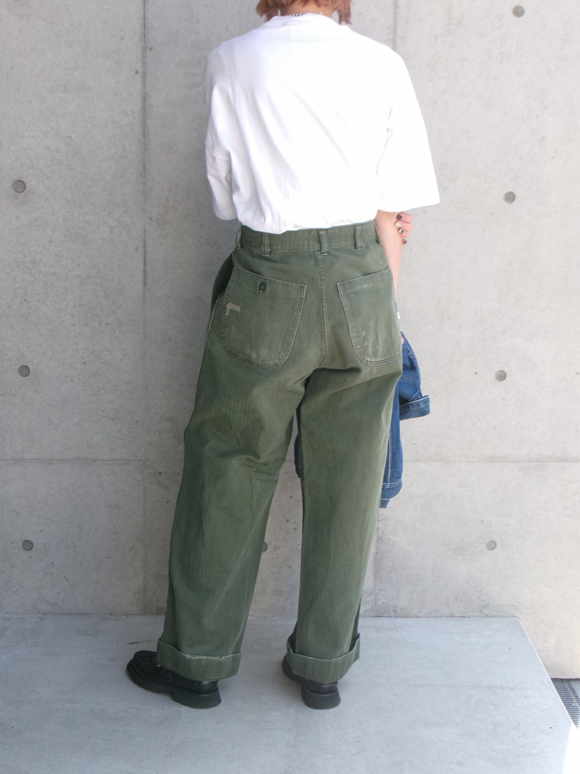 50s herringbone military pants