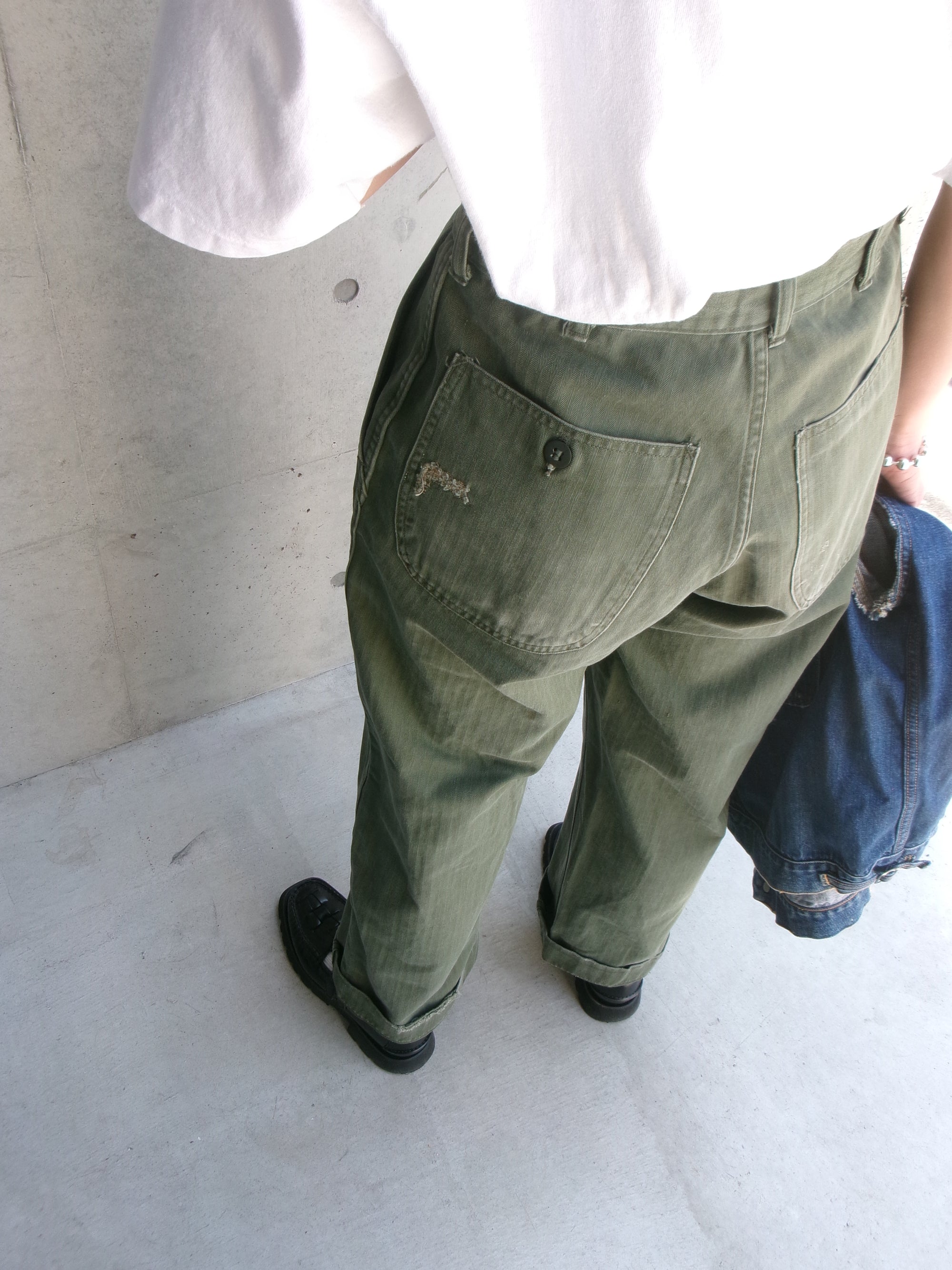 50s herringbone military pants