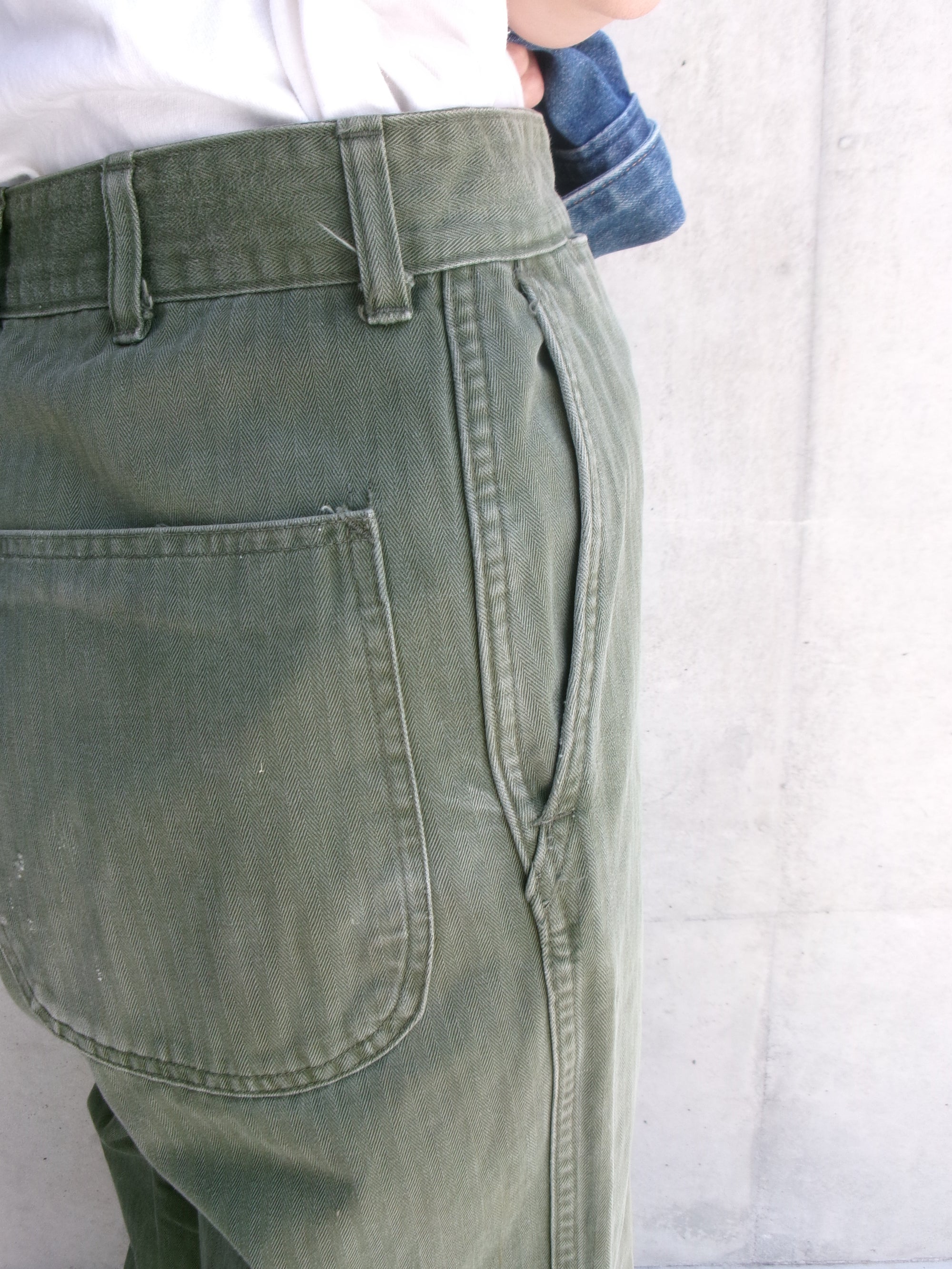 50s herringbone military pants