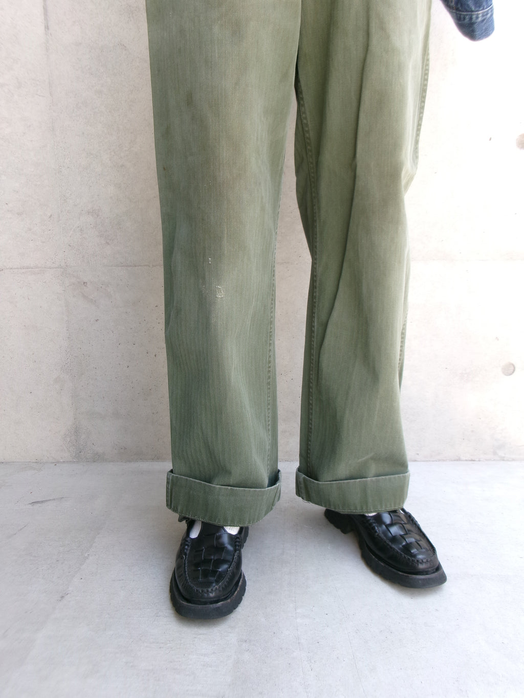 50s herringbone military pants