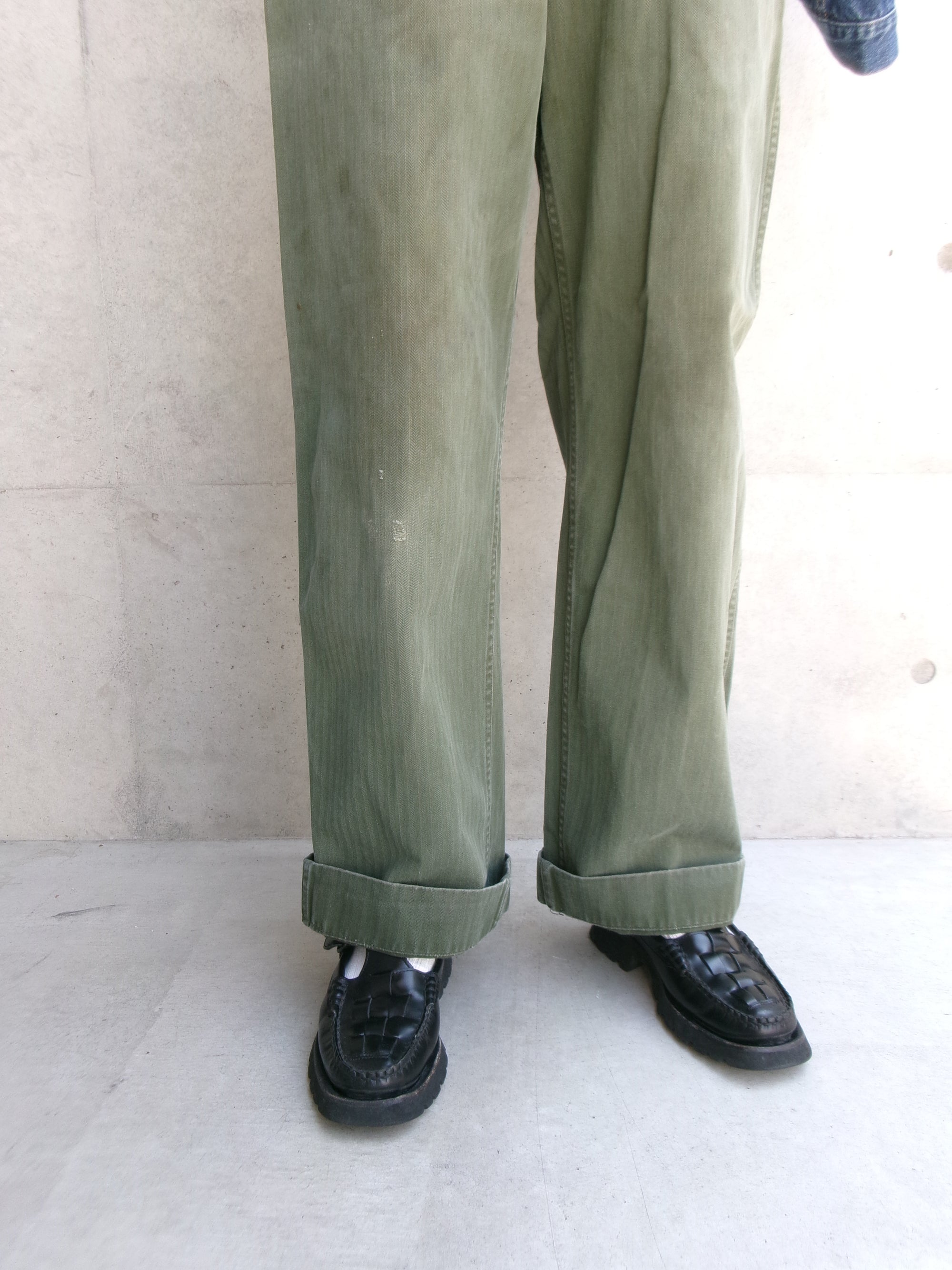 50s herringbone military pants
