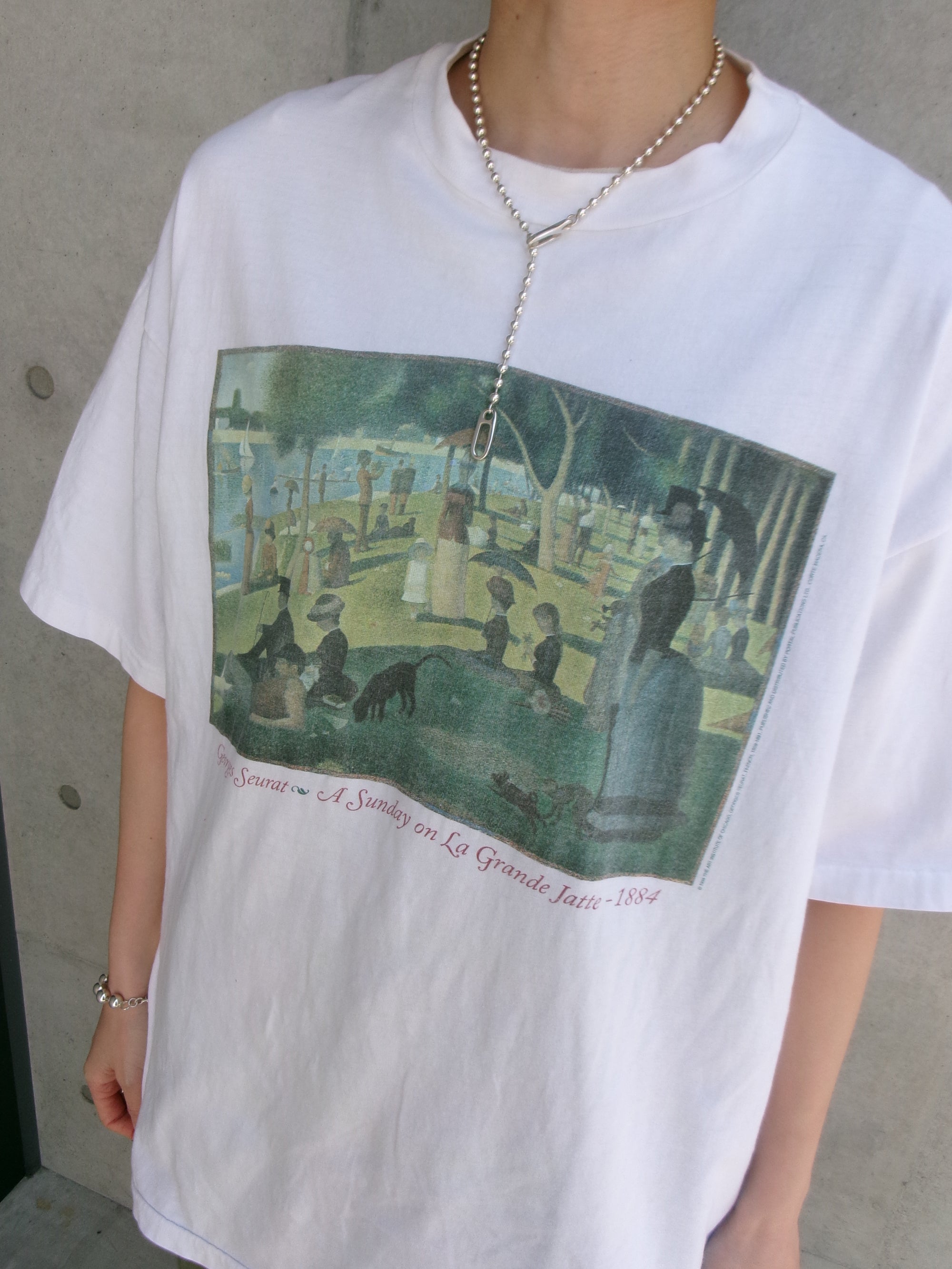 90s Georges Seurat art tee