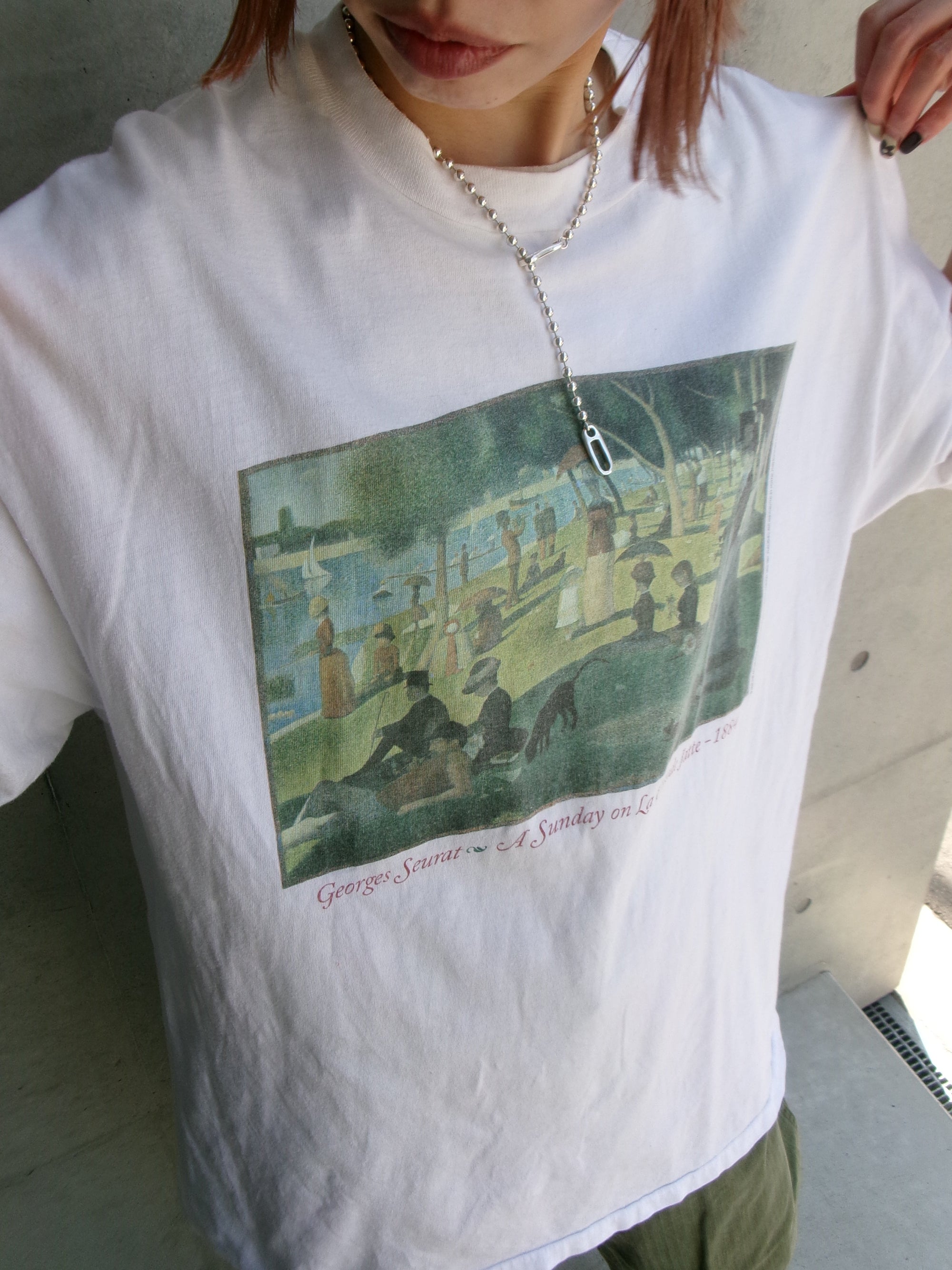 90s Georges Seurat art tee