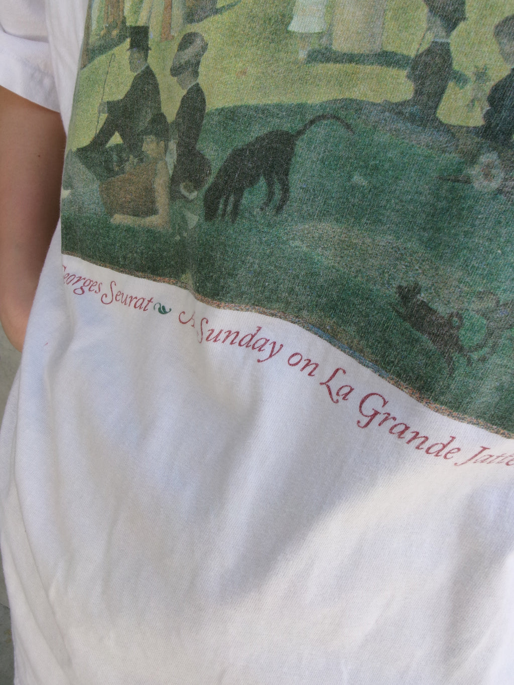 90s Georges Seurat art tee