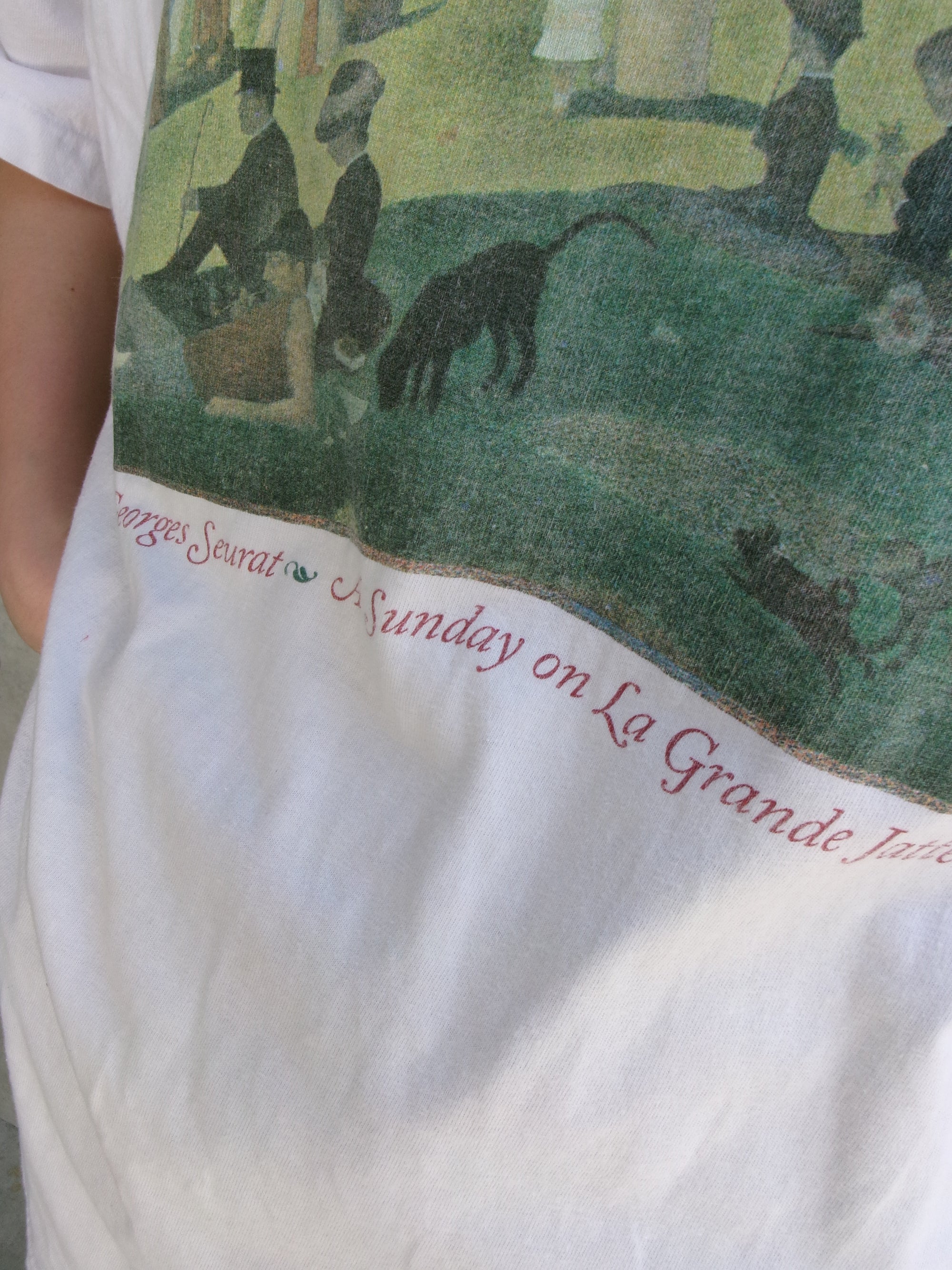 90s Georges Seurat art tee